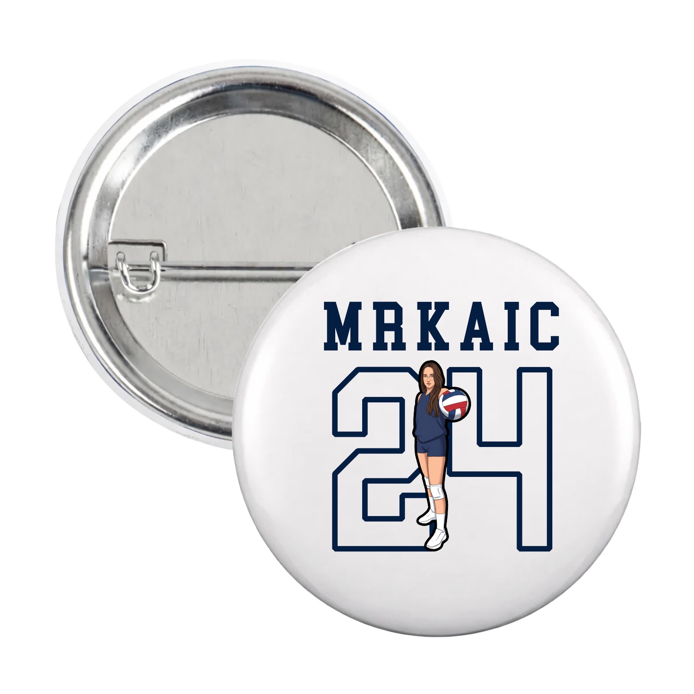Game Day Button — Shirsey in White