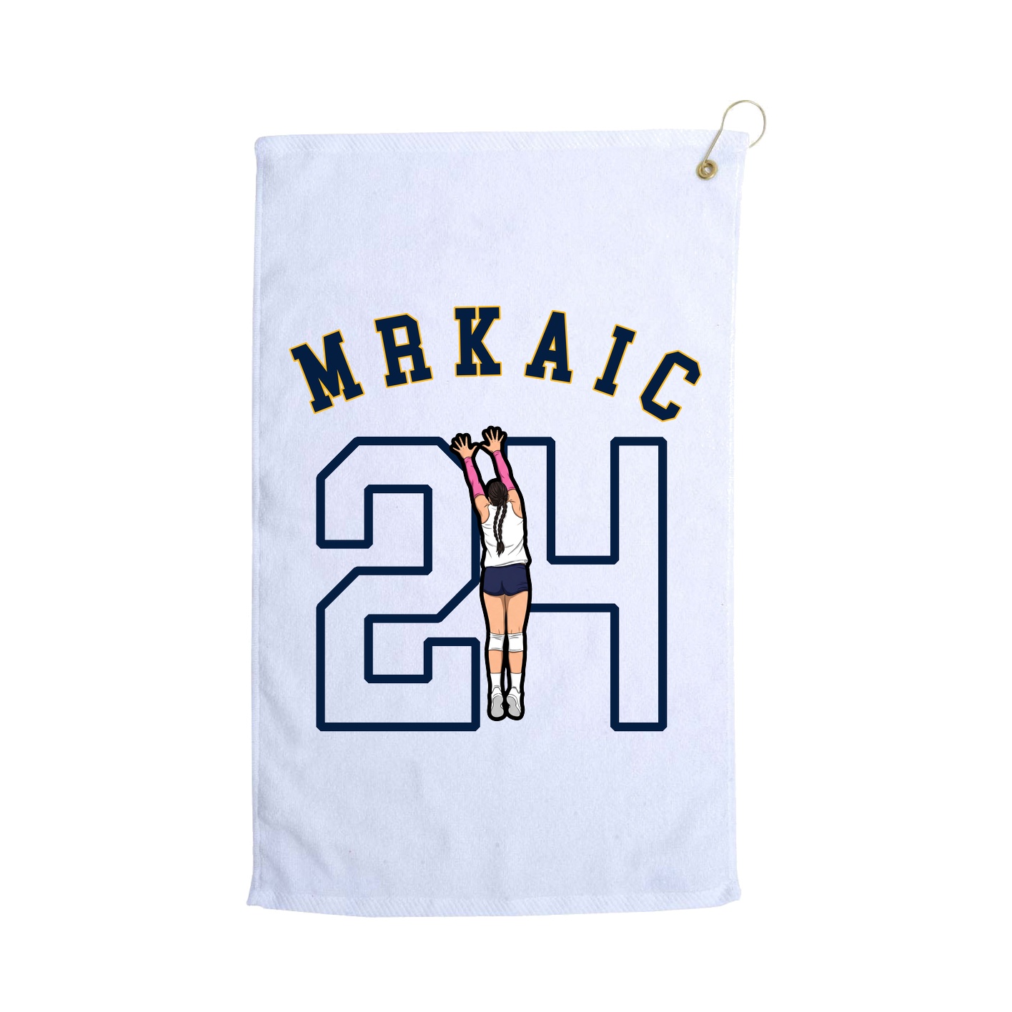 Golf Towel — Shirsey Arch in White