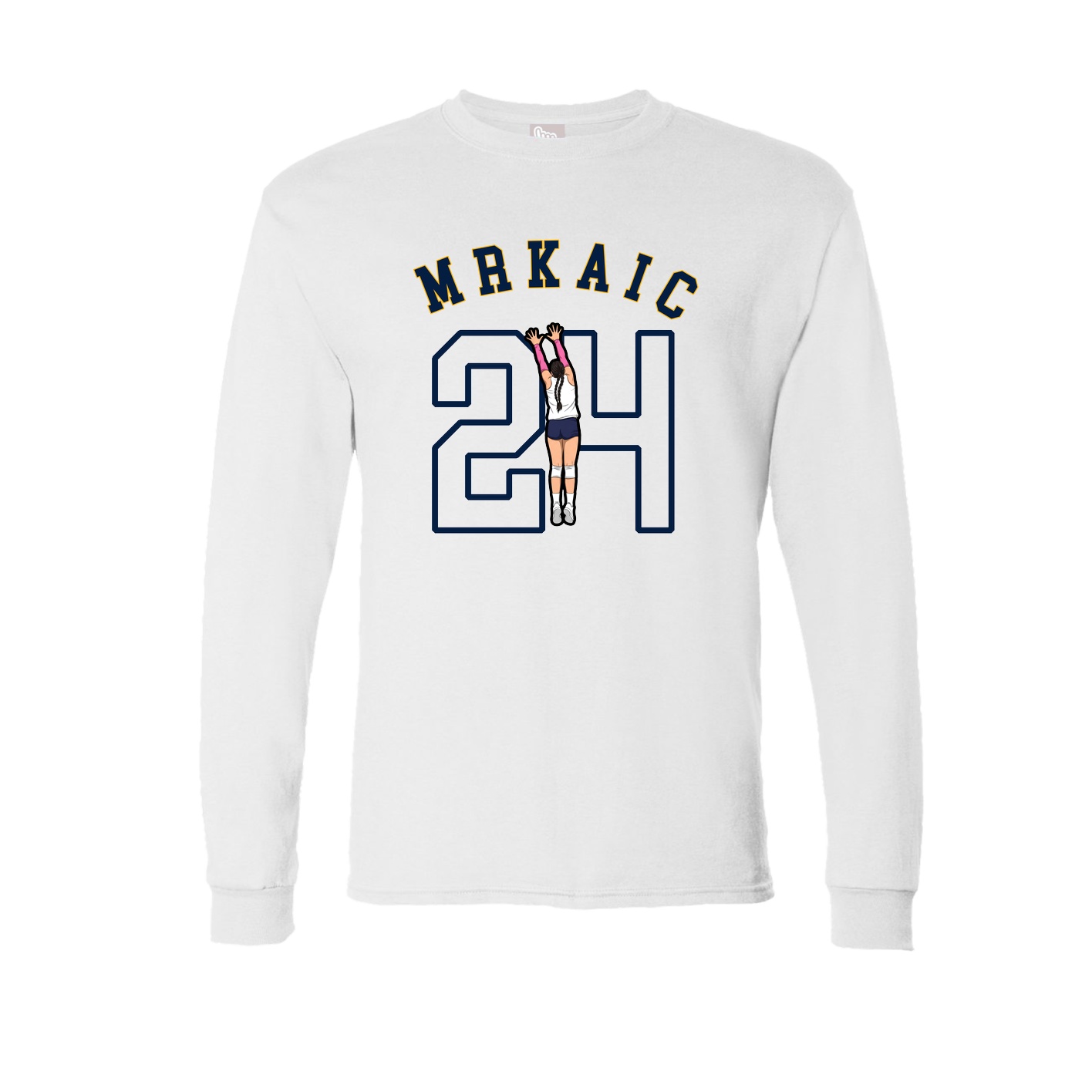 Long Sleeve Tee — Shirsey Arch in White