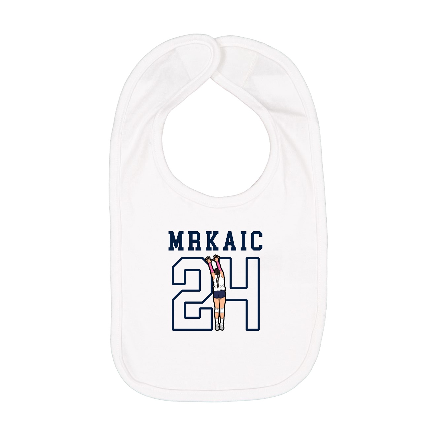 Infant Bib — Shirsey in White