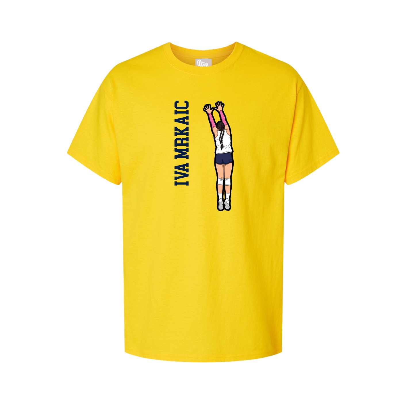 Tee — Name Vertical in Gold