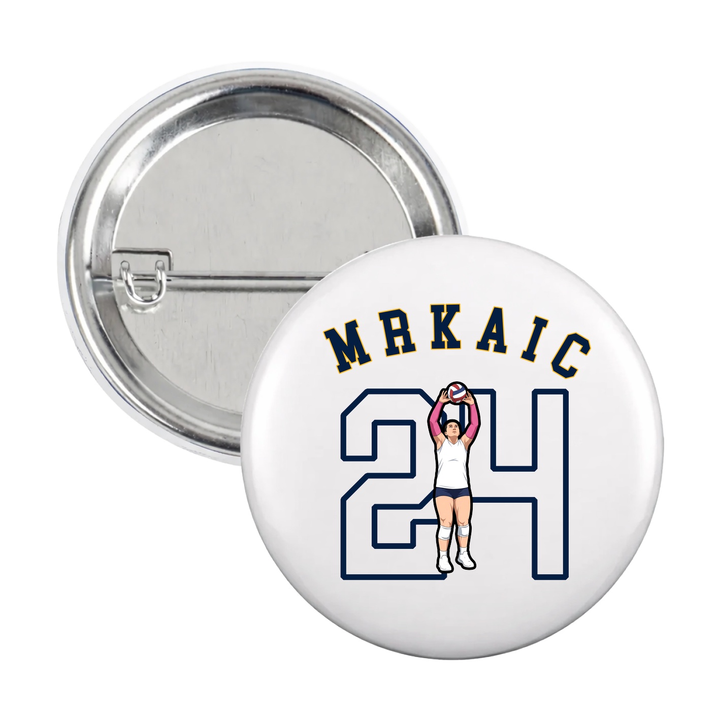 Game Day Button — Shirsey Arch in White