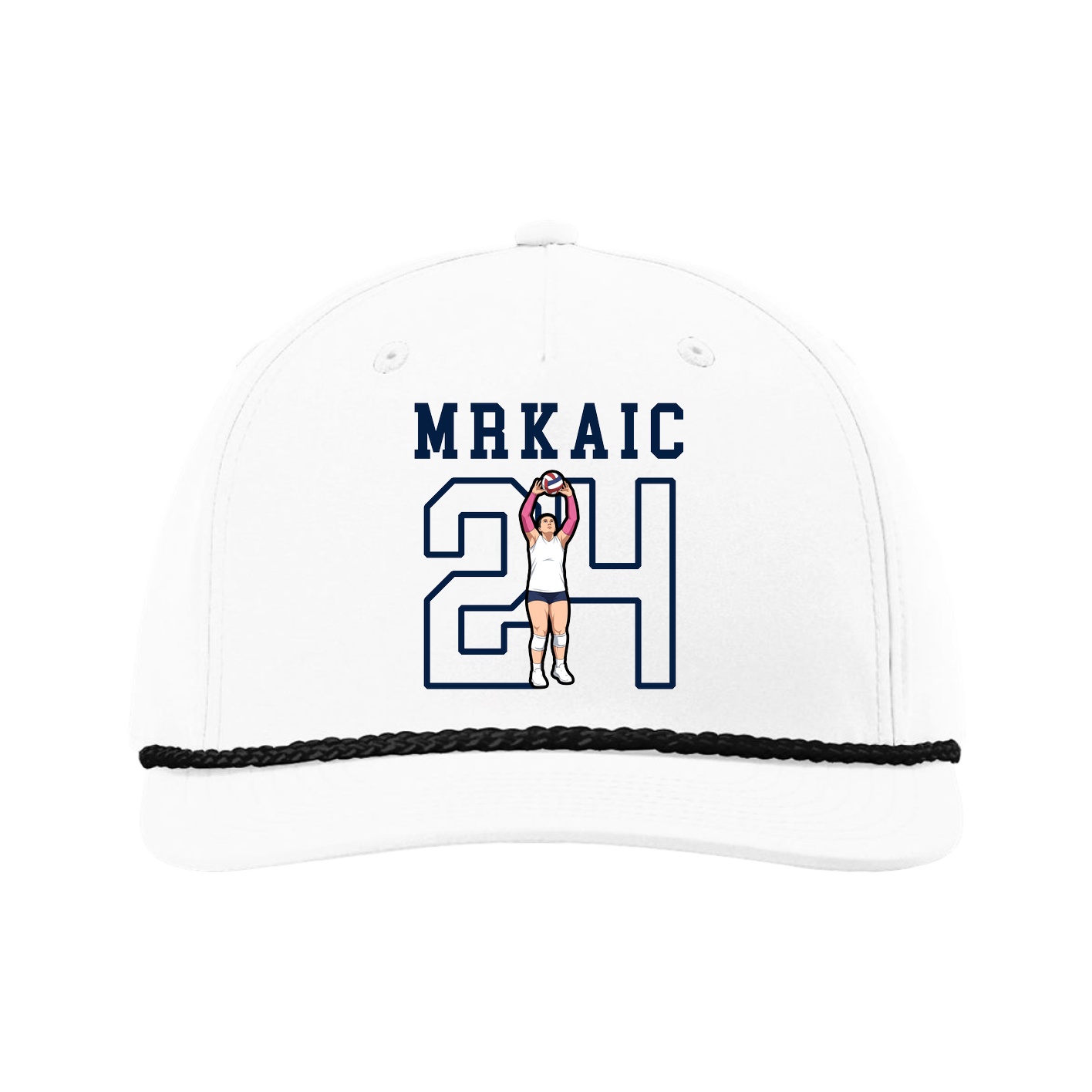 Five-Panel Classic Rope Cap — Shirsey in White