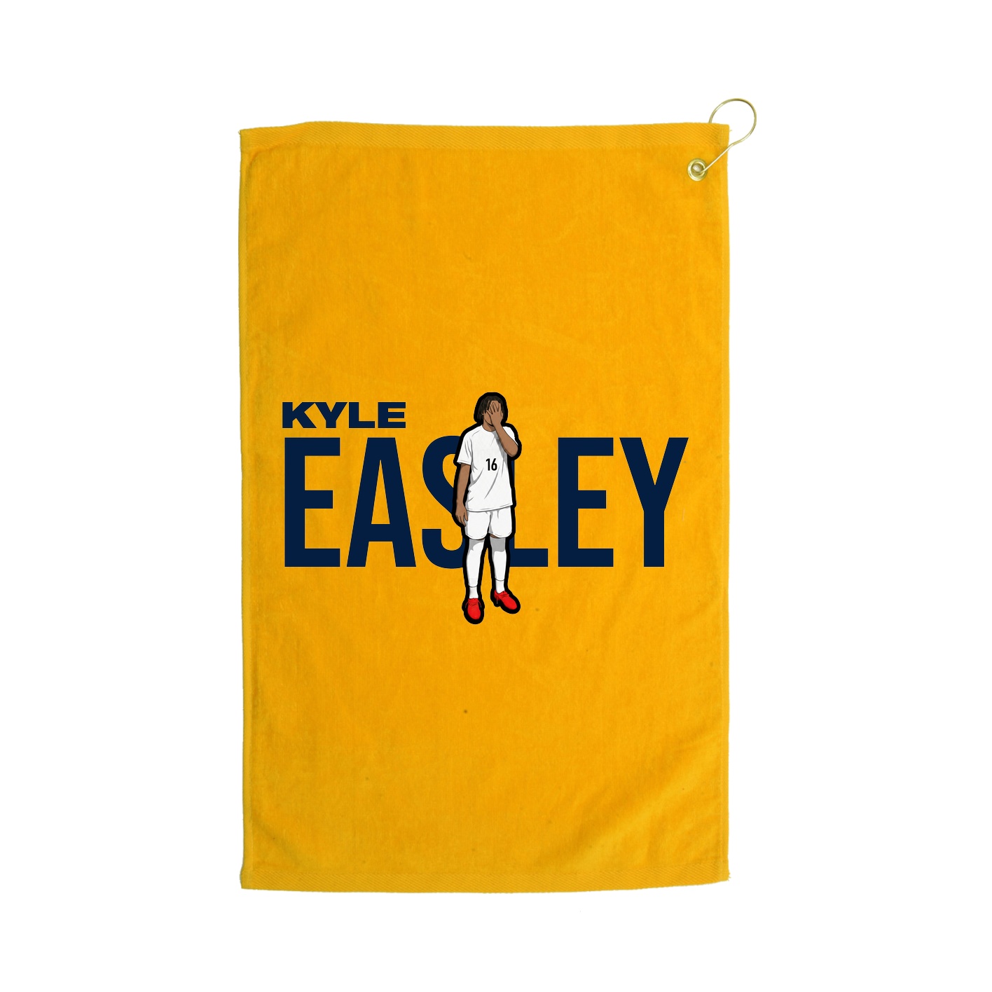 Golf Towel — Player Name in Gold