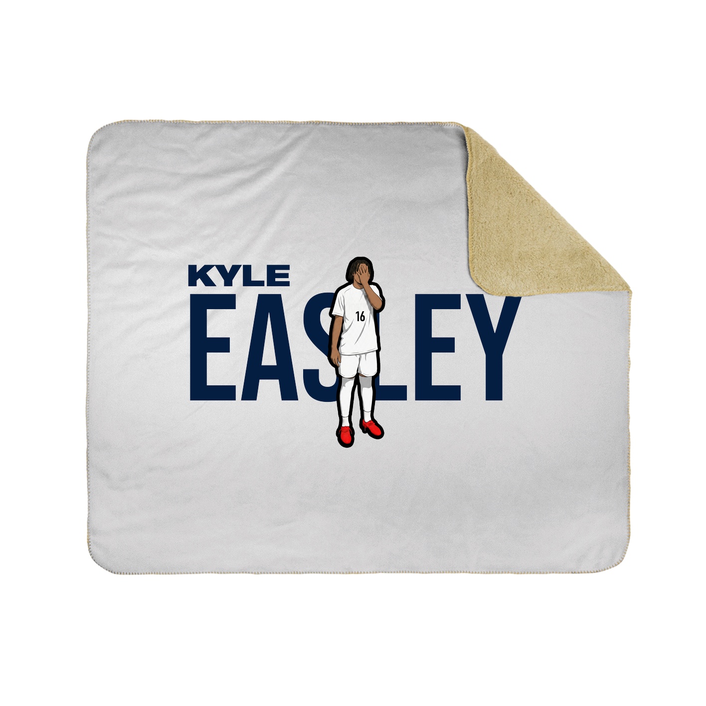 Throw Blanket — Player Name in White
