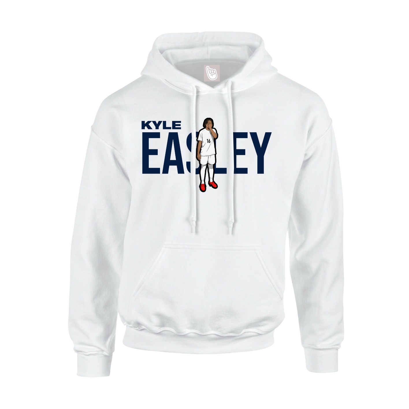 Youth Hoodie — Player Name in White