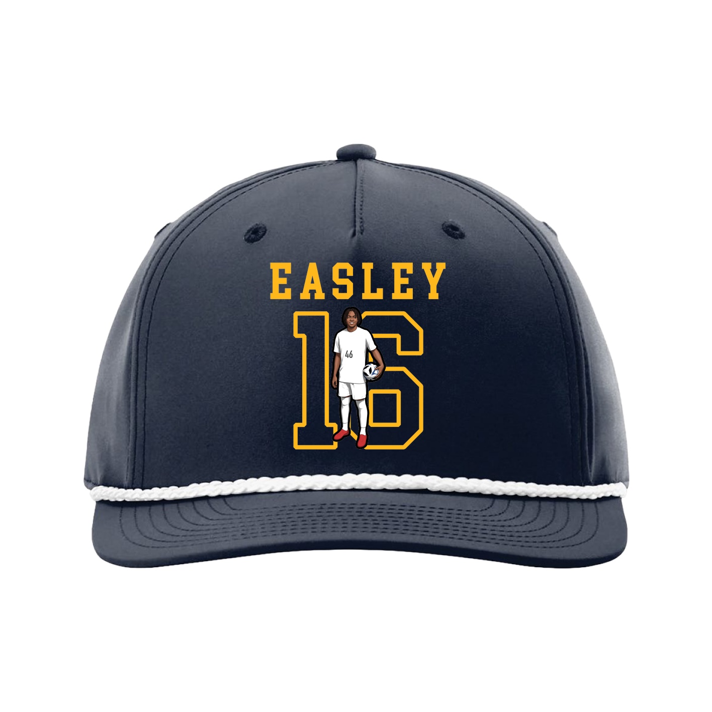 Five-Panel Classic Rope Cap — Shirsey in Navy