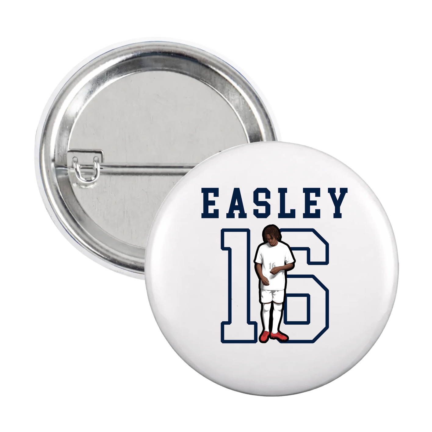 Game Day Button — Shirsey in White