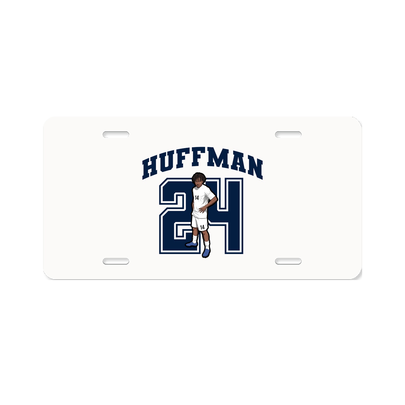 License Plate — Number in Classic