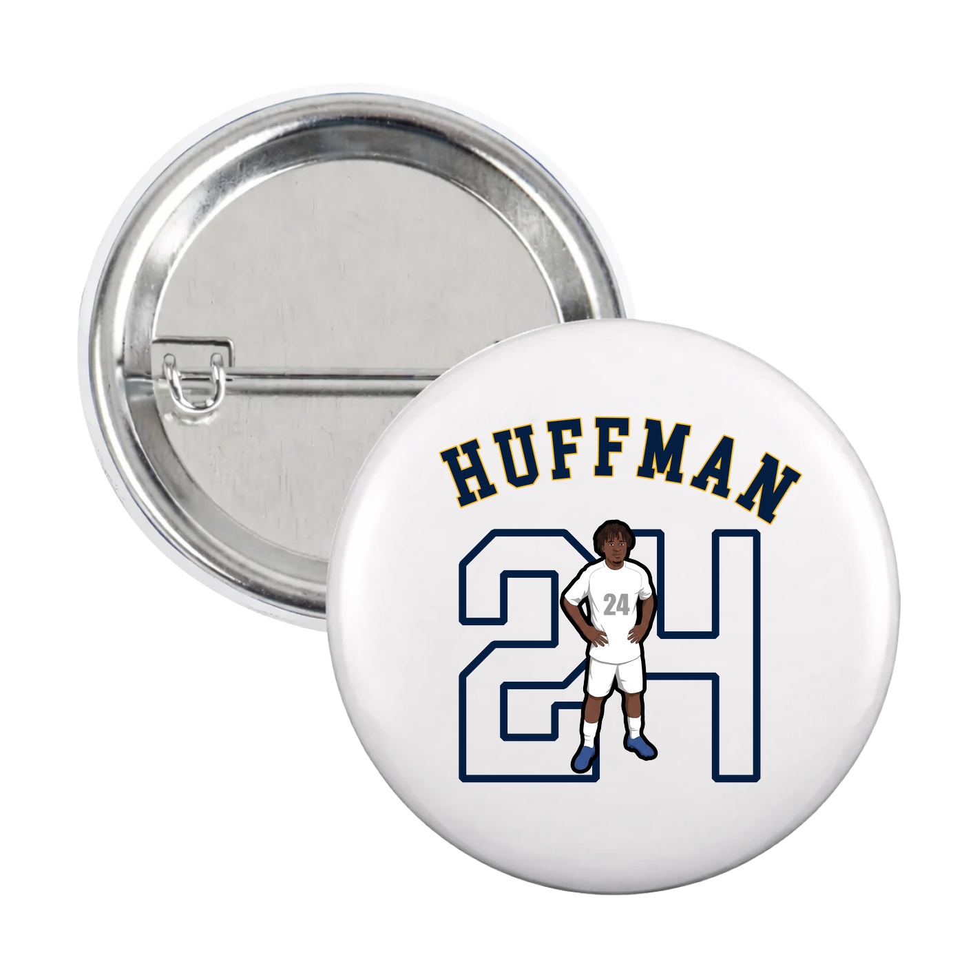 Game Day Button — Shirsey Arch in White