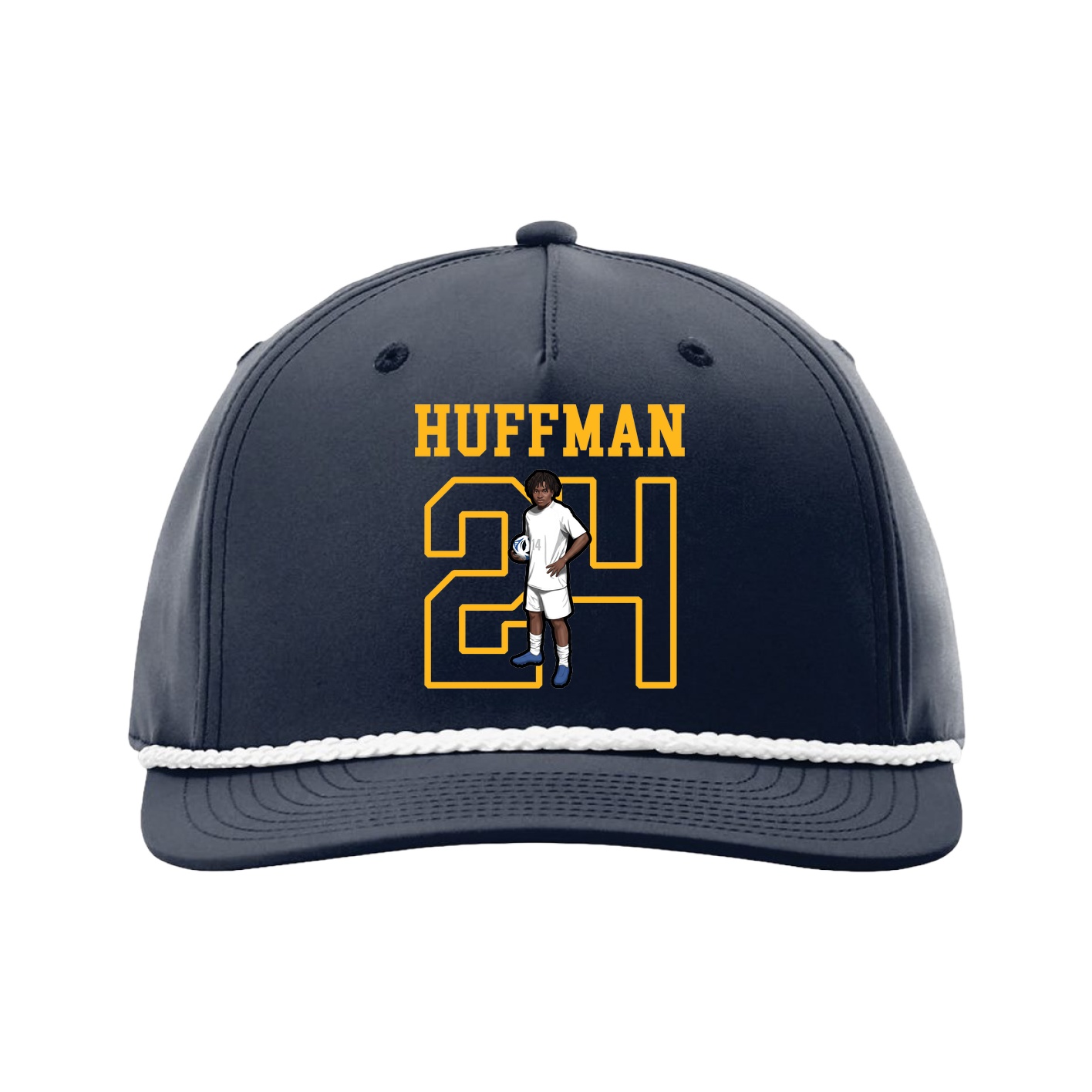 Five-Panel Classic Rope Cap — Shirsey in Navy