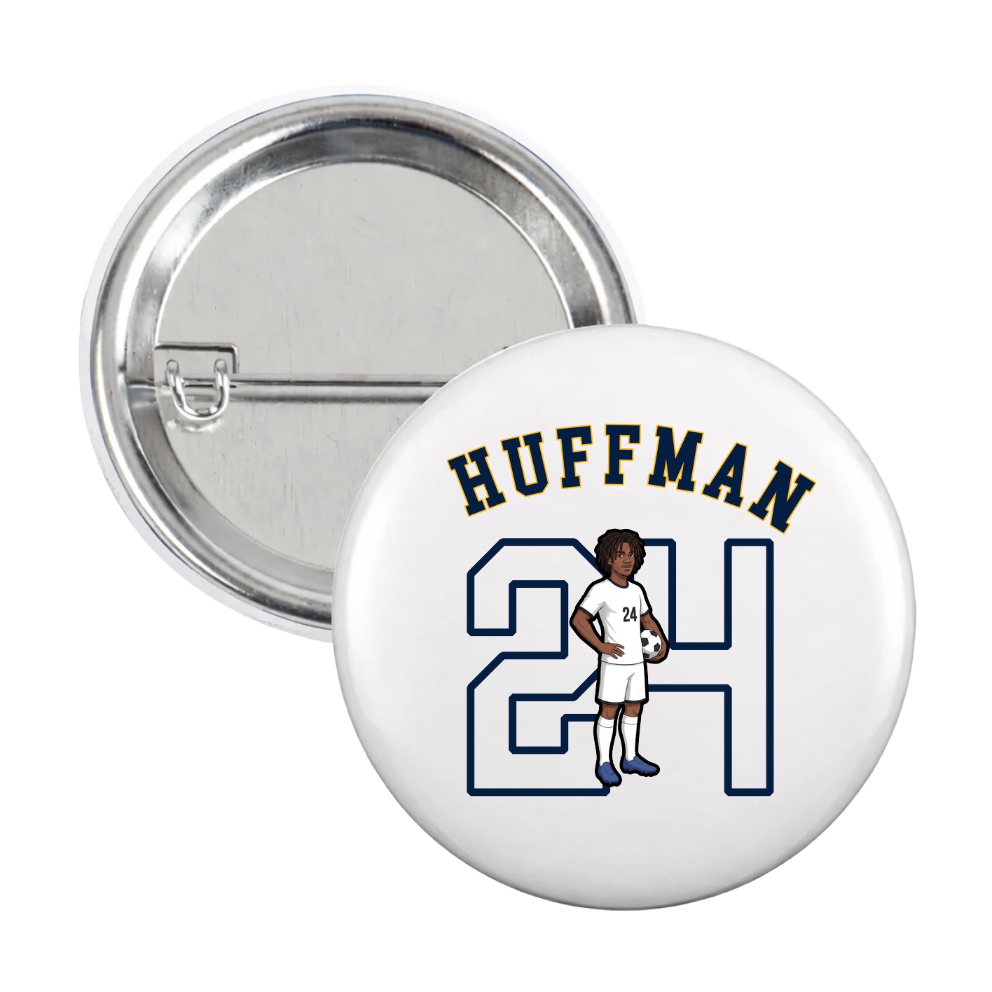 Game Day Button — Shirsey Arch in White