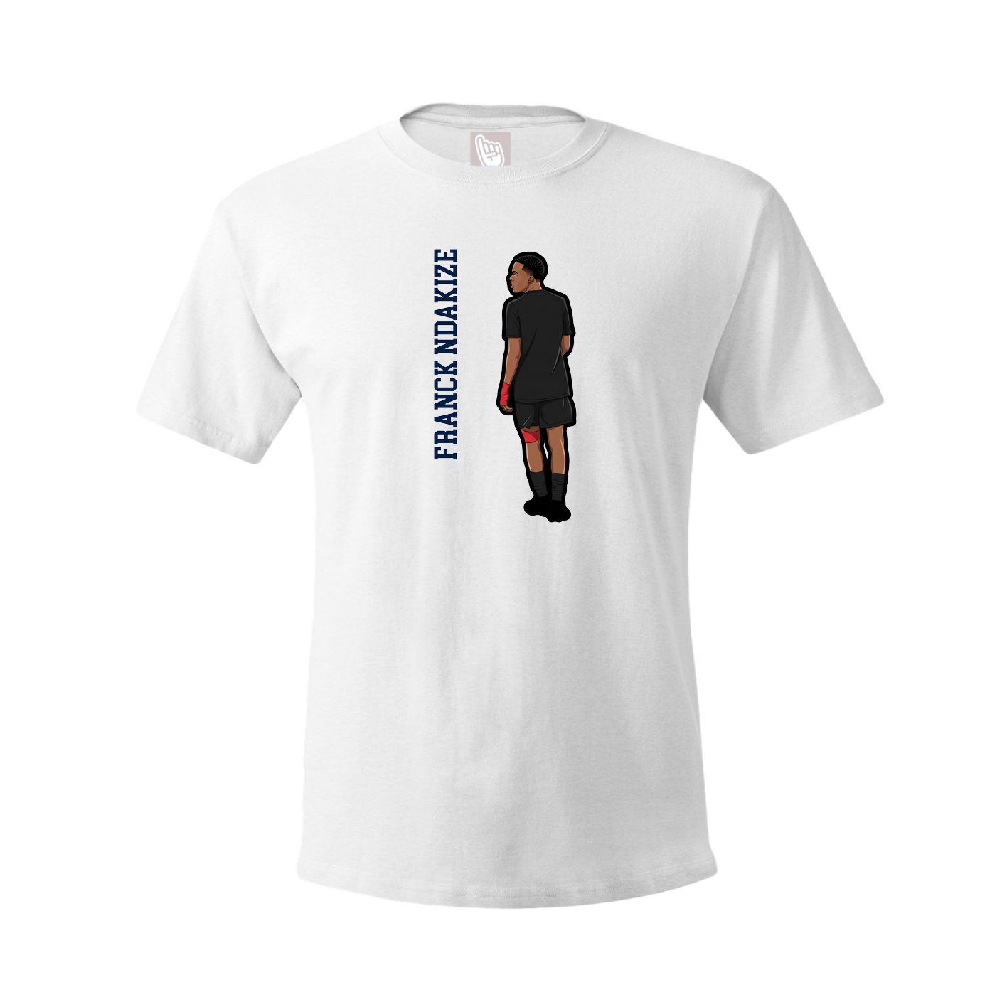 Tee — Name Vertical in White
