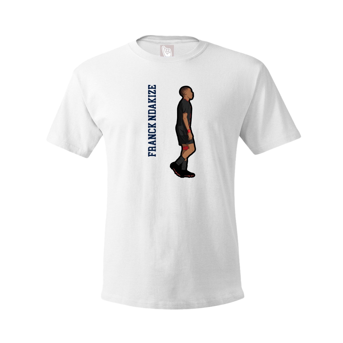 Tee — Name Vertical in White