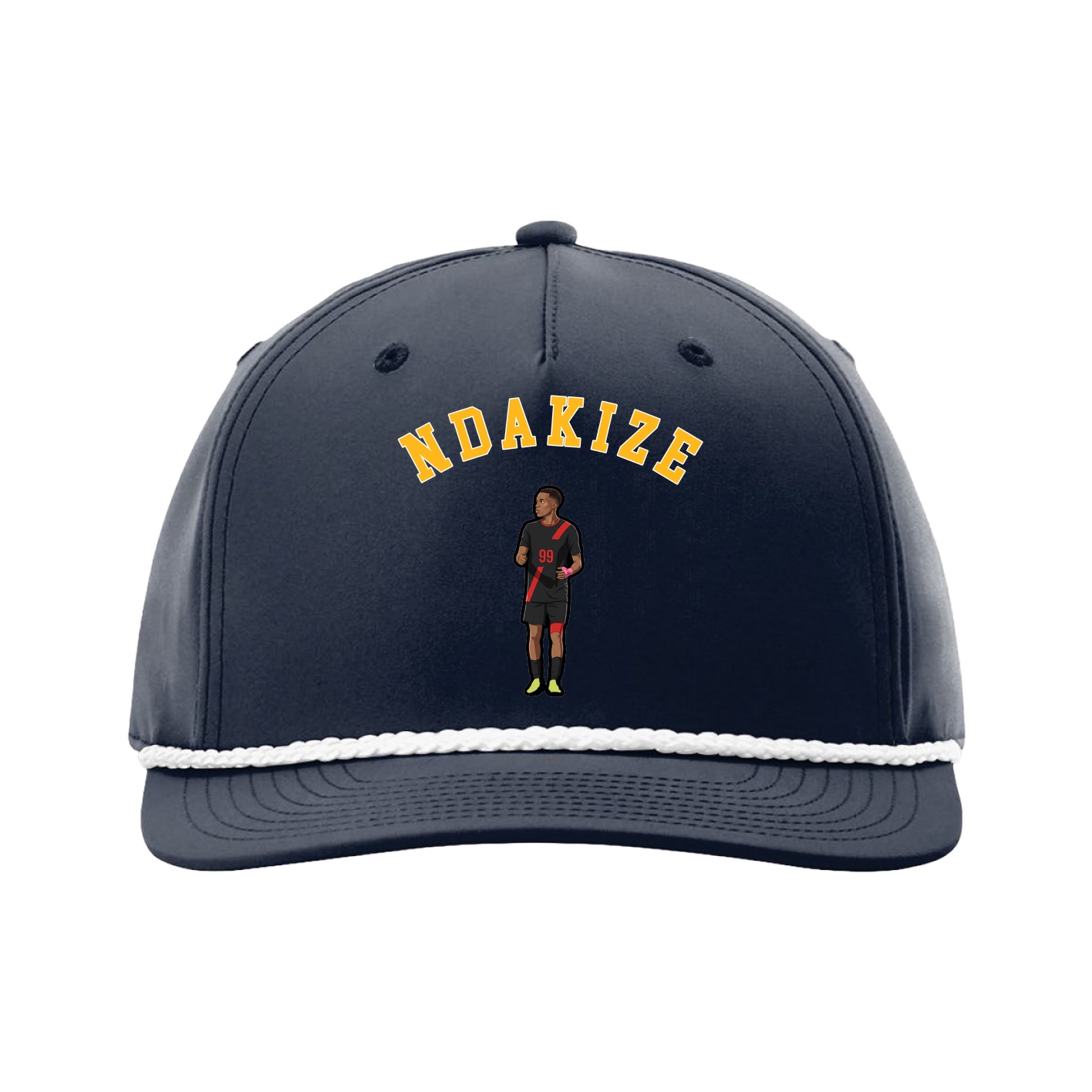Five-Panel Classic Rope Cap — Shirsey Arch in Navy