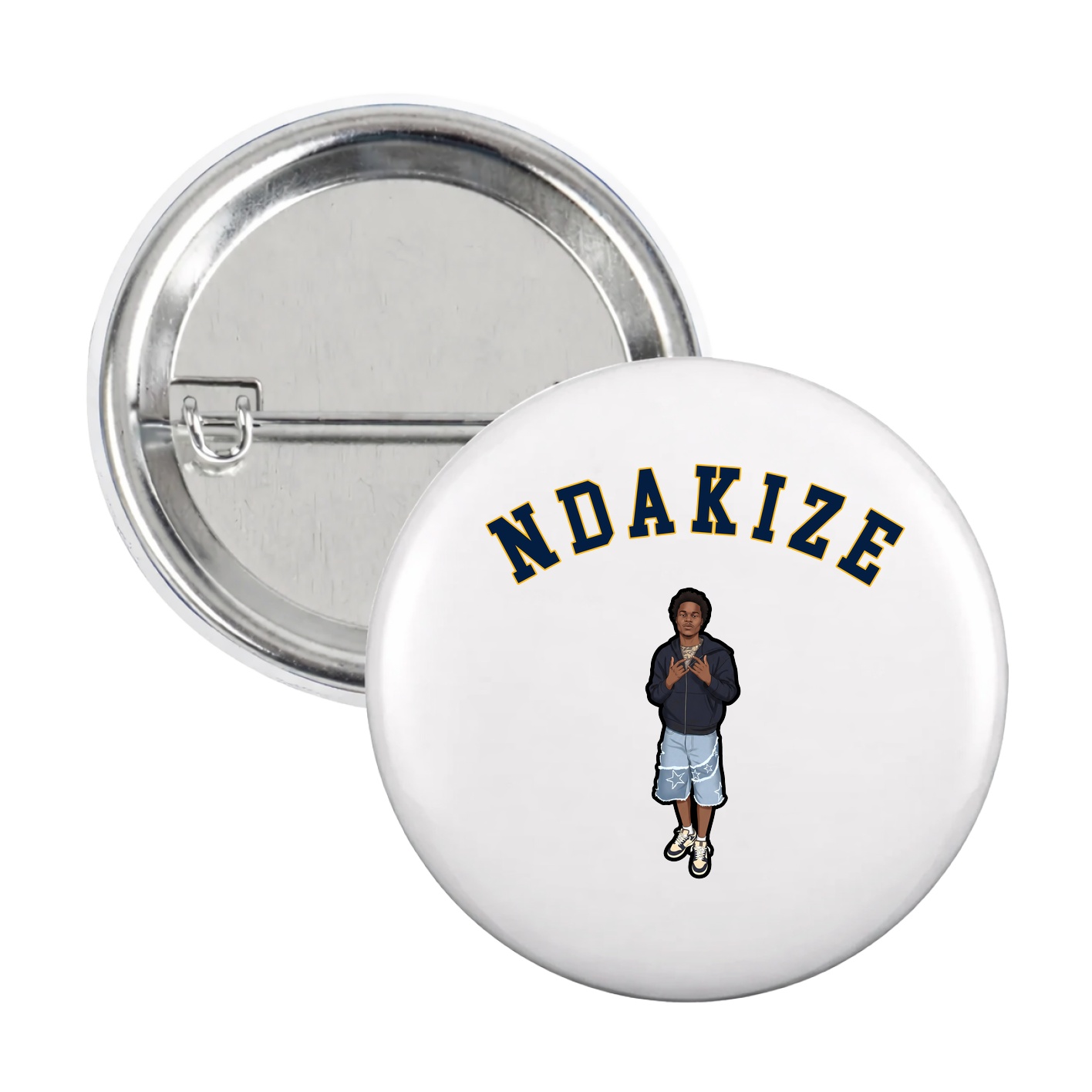 Game Day Button — Shirsey Arch in White