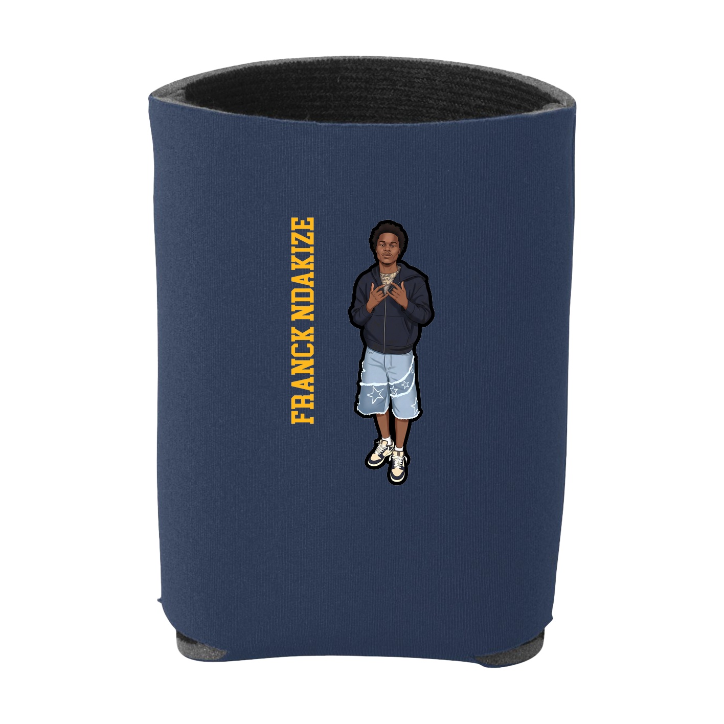 Can Holder — Name Vertical in Navy