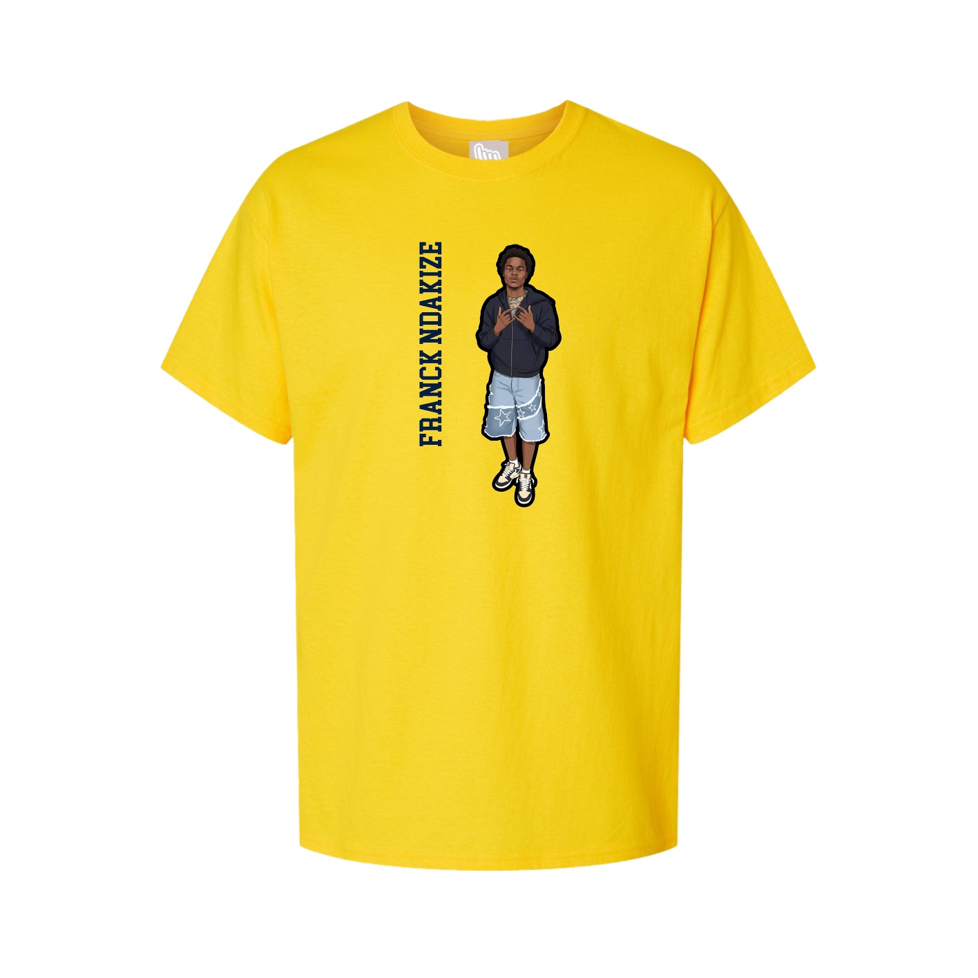 Tee — Name Vertical in Gold