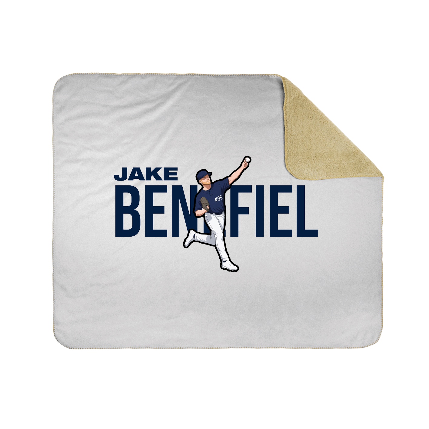 Throw Blanket — Player Name in White