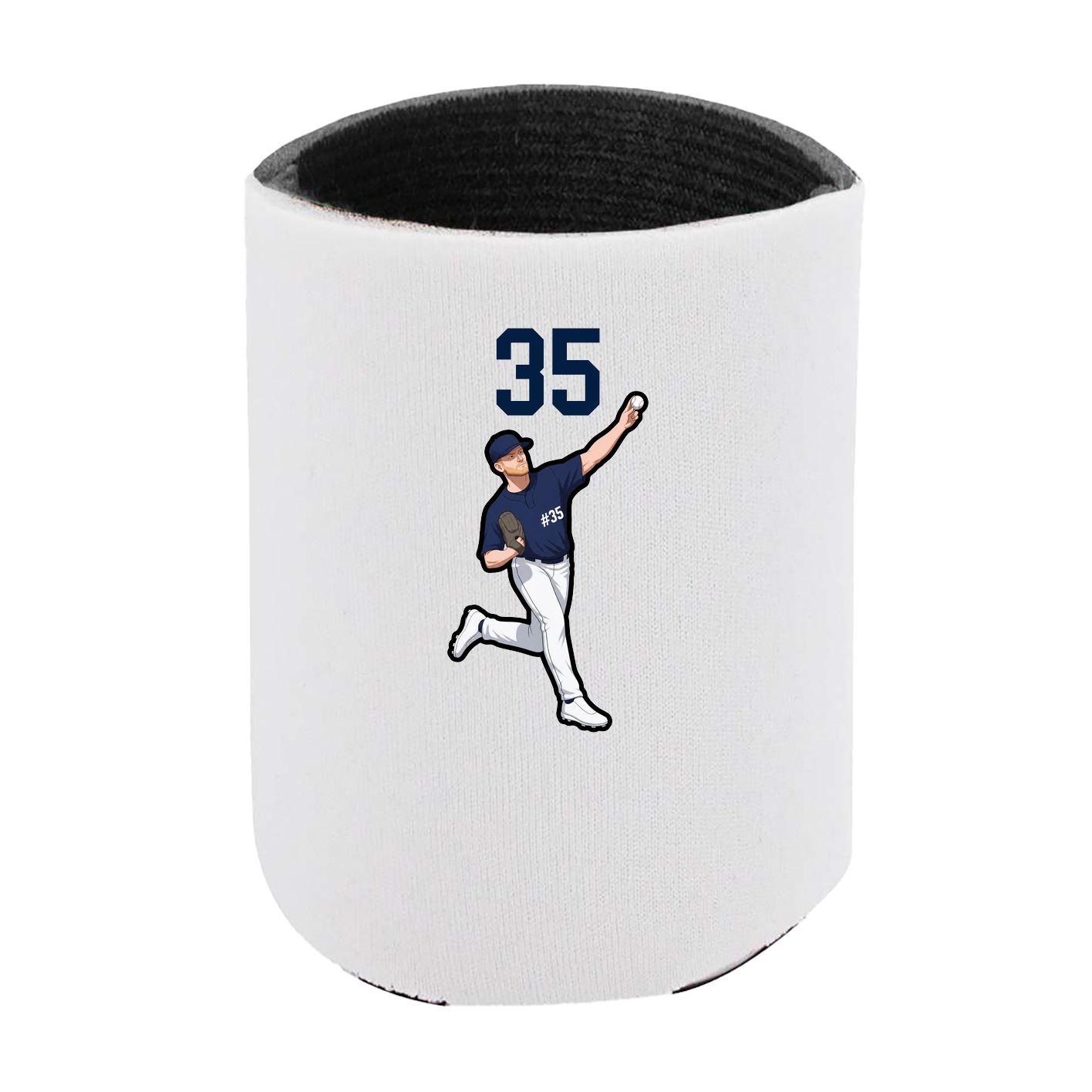 Can Holder — Number Top in White