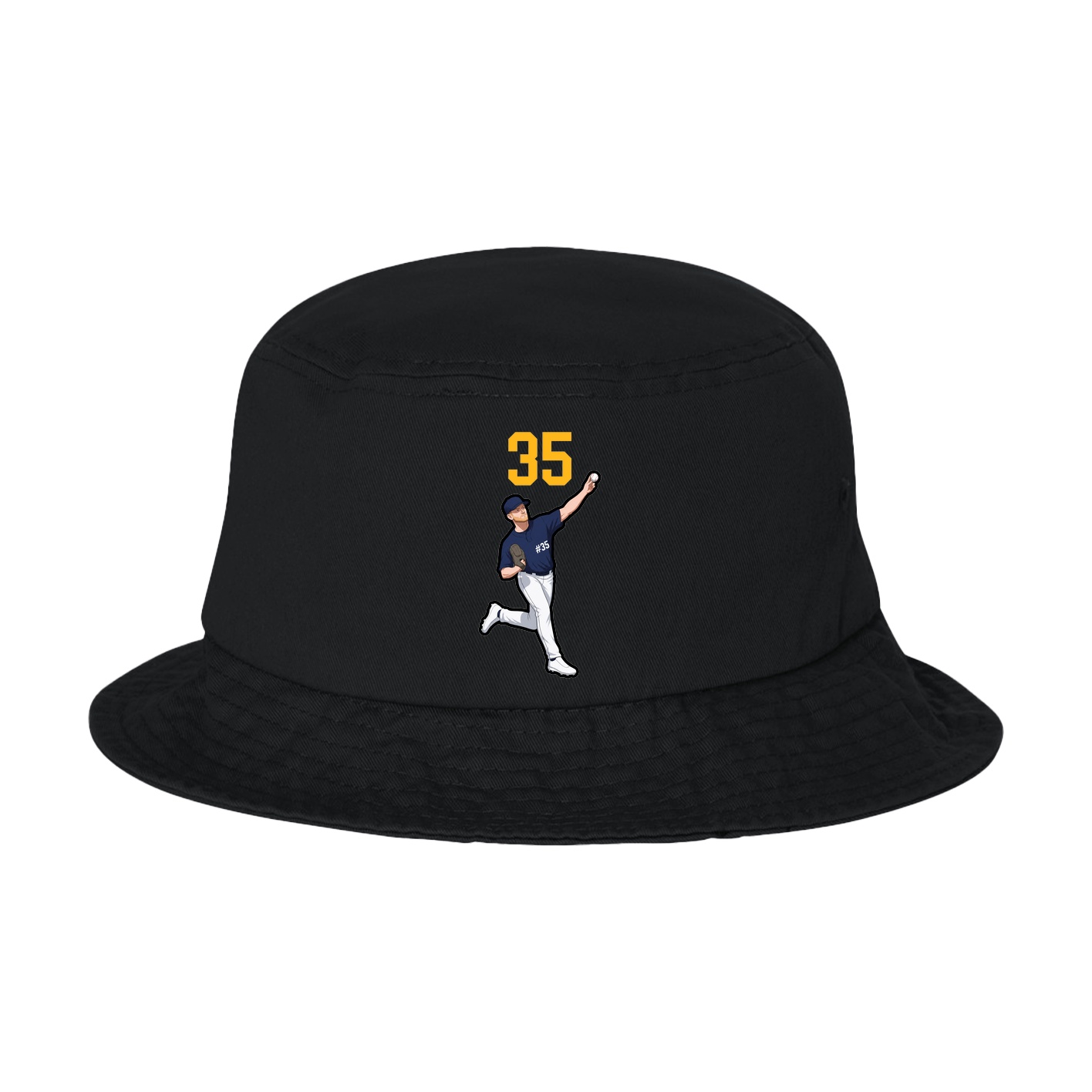 Bucket Cap — Number Top in Black