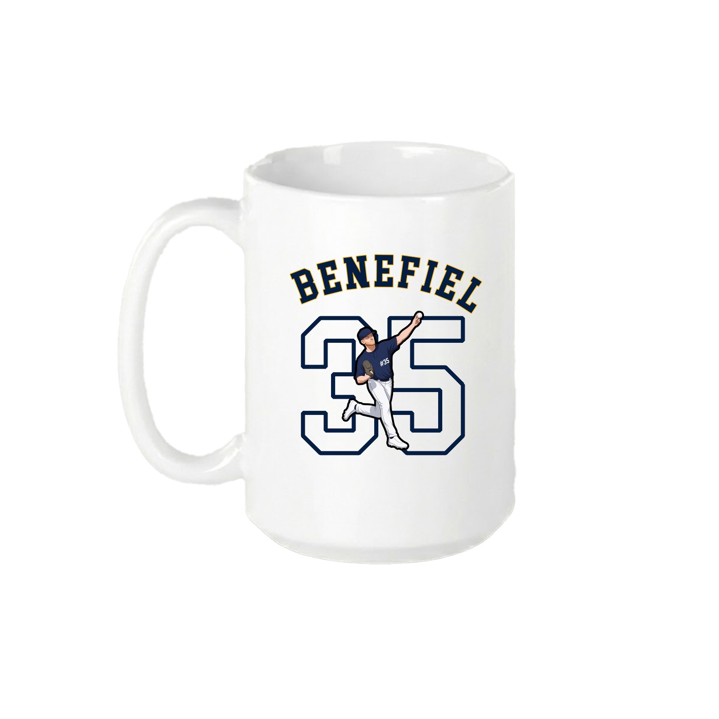 15oz Coffee Mug — Shirsey Arch in White