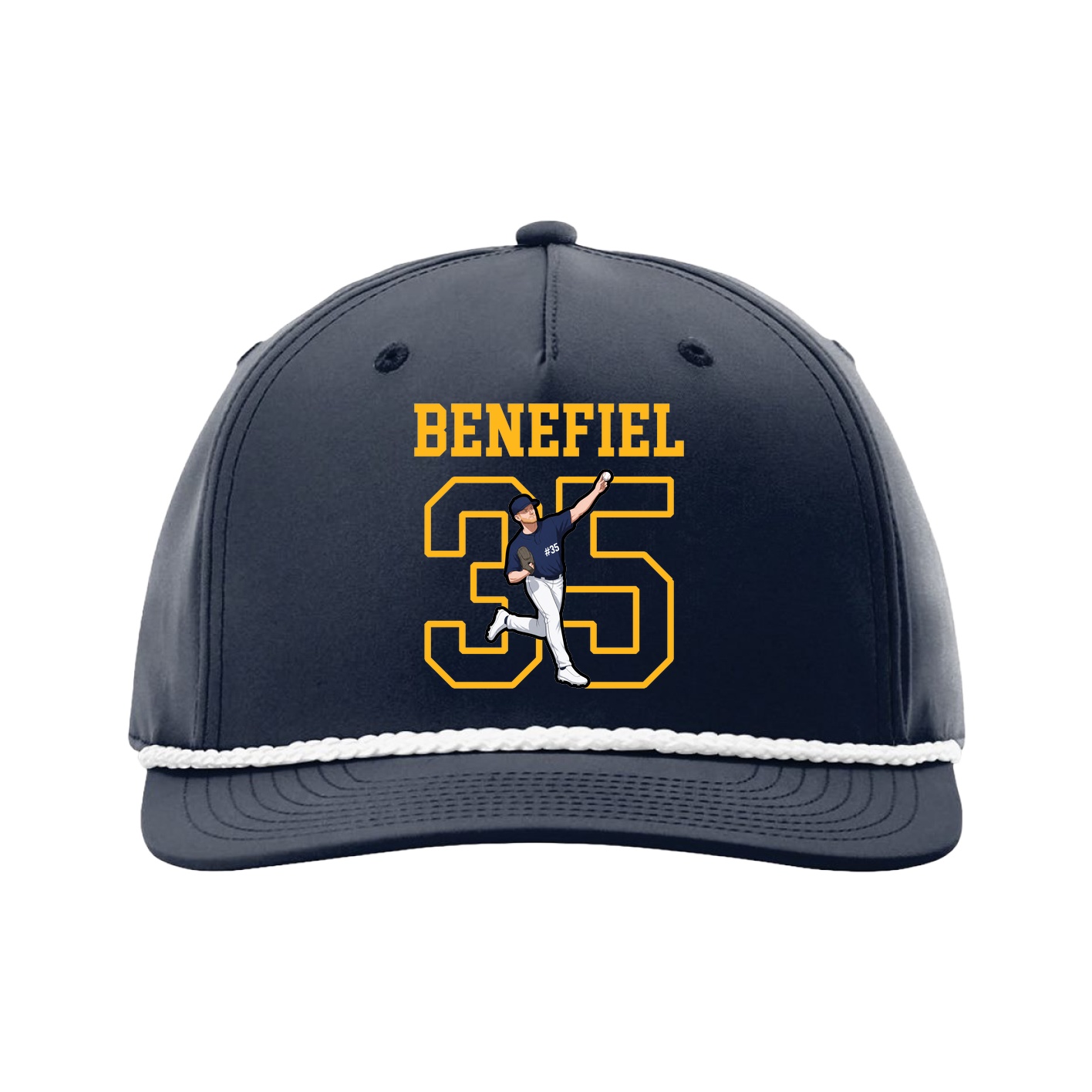 Five-Panel Classic Rope Cap — Shirsey in Navy