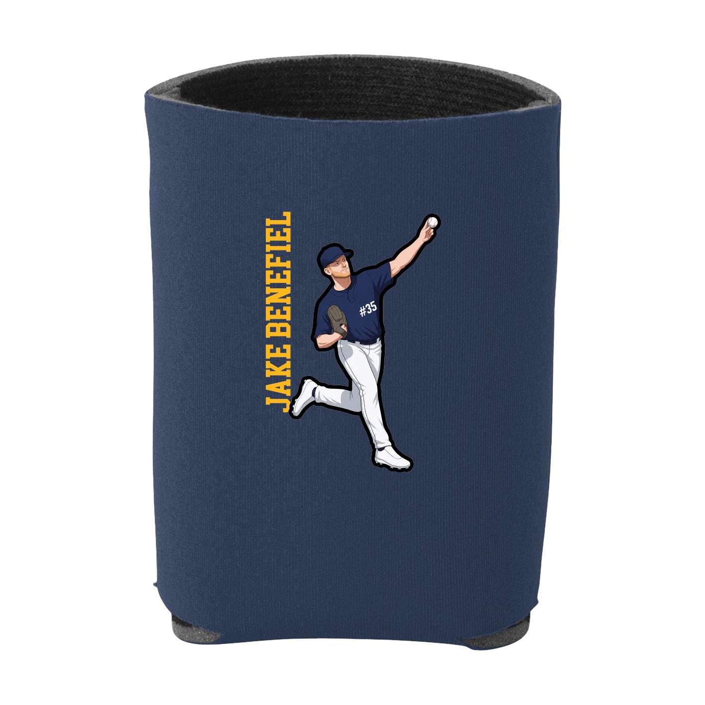 Can Holder — Name Vertical in Navy