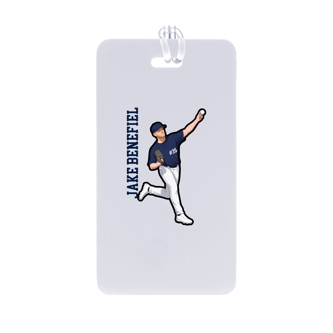 Bag Tag — Name Vertical in Classic