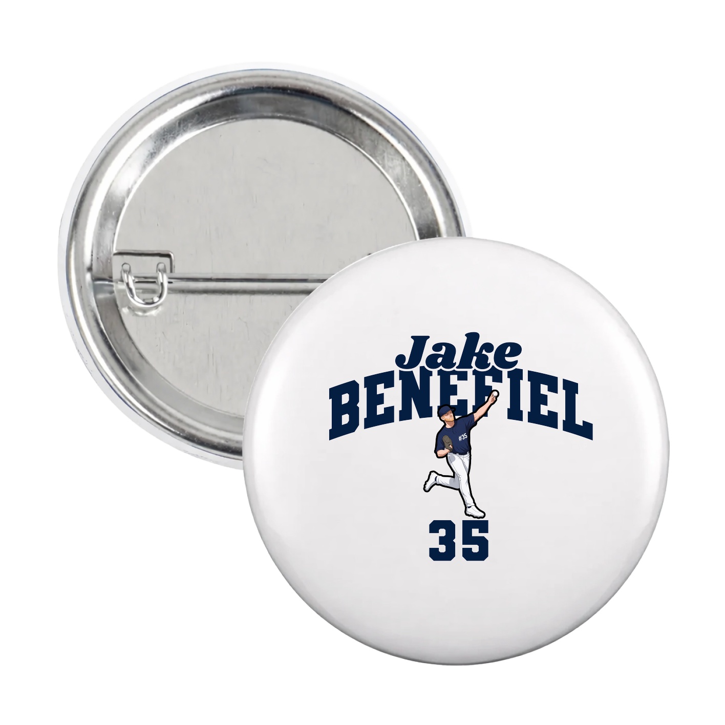 Game Day Button — Signature Arch in White