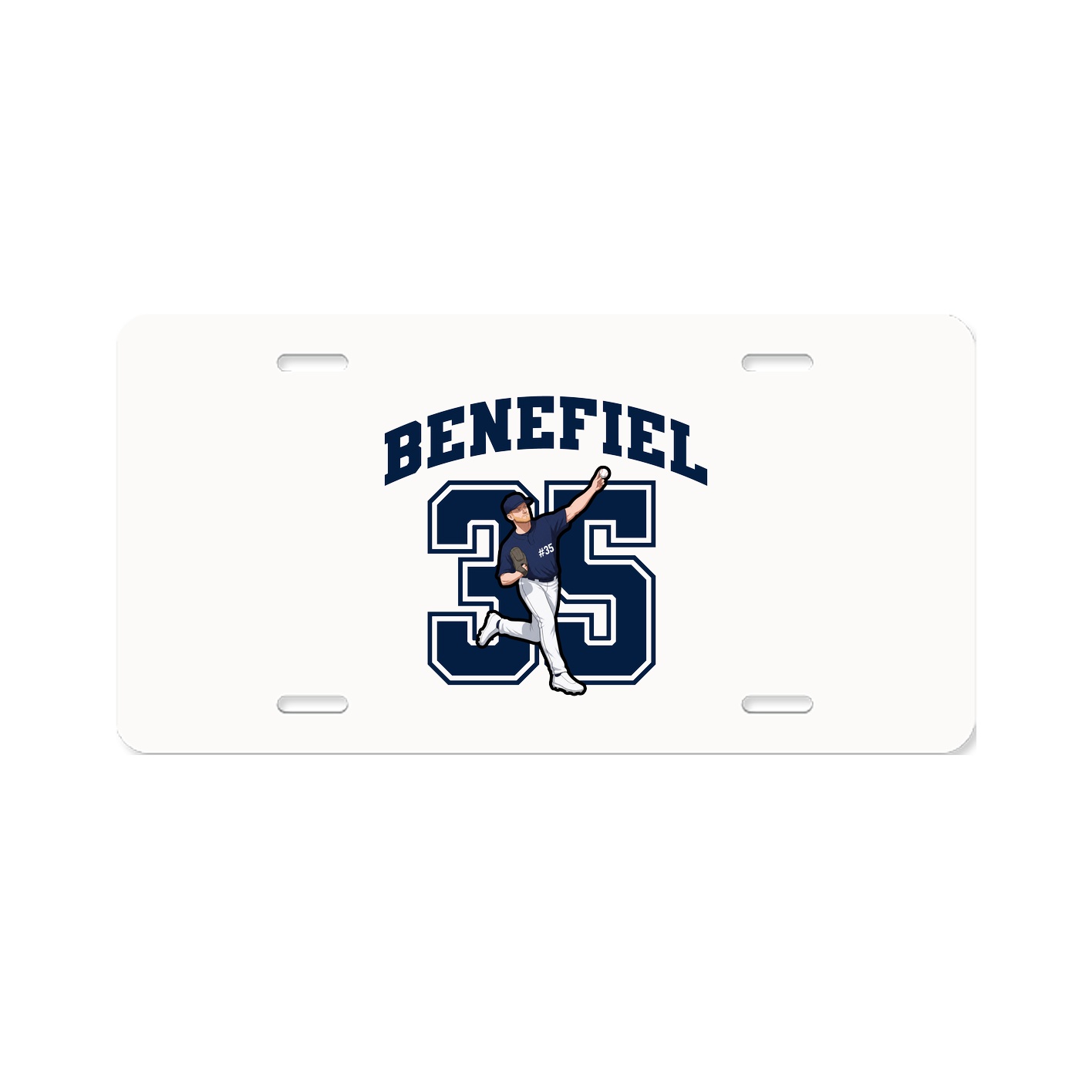 License Plate — Number in Classic