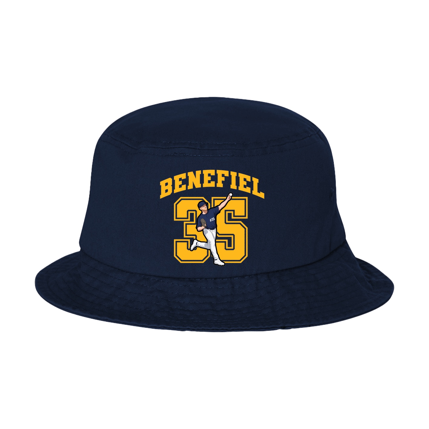 Bucket Cap — Number in Navy