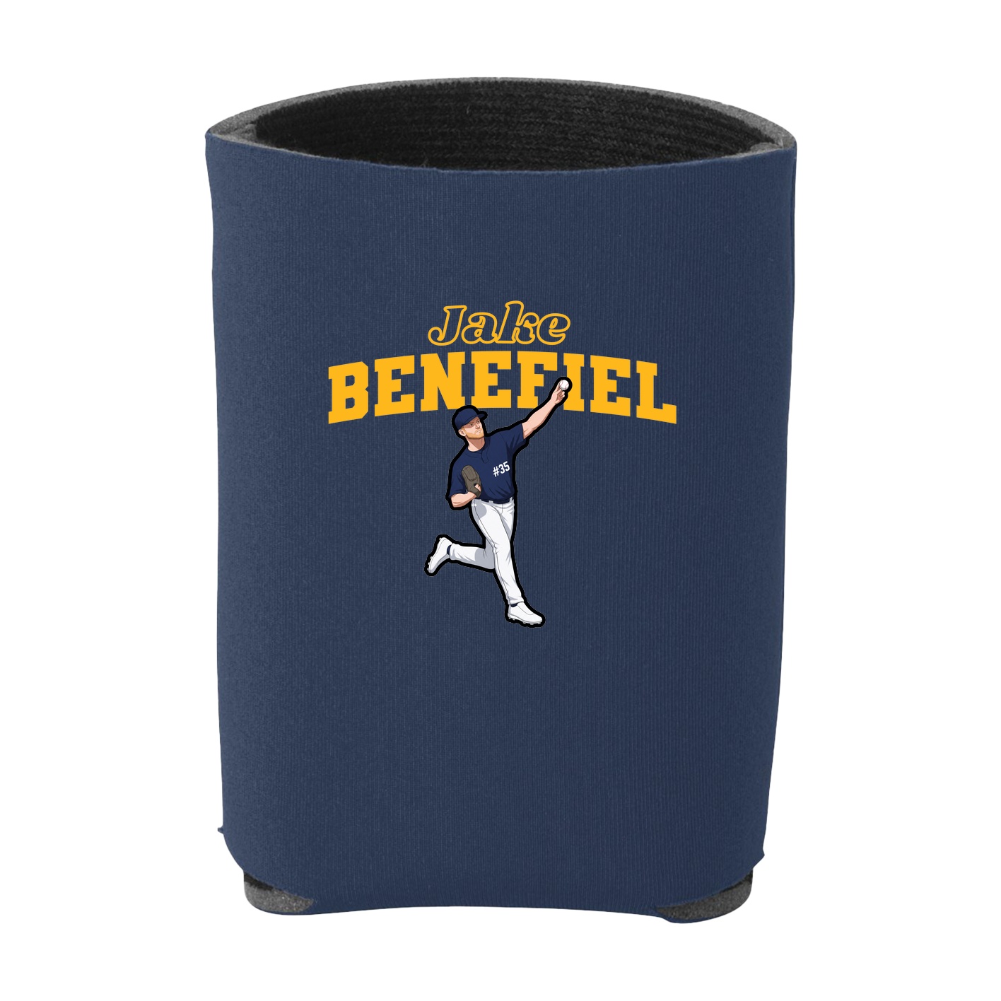 Can Holder — Name Arch in Navy