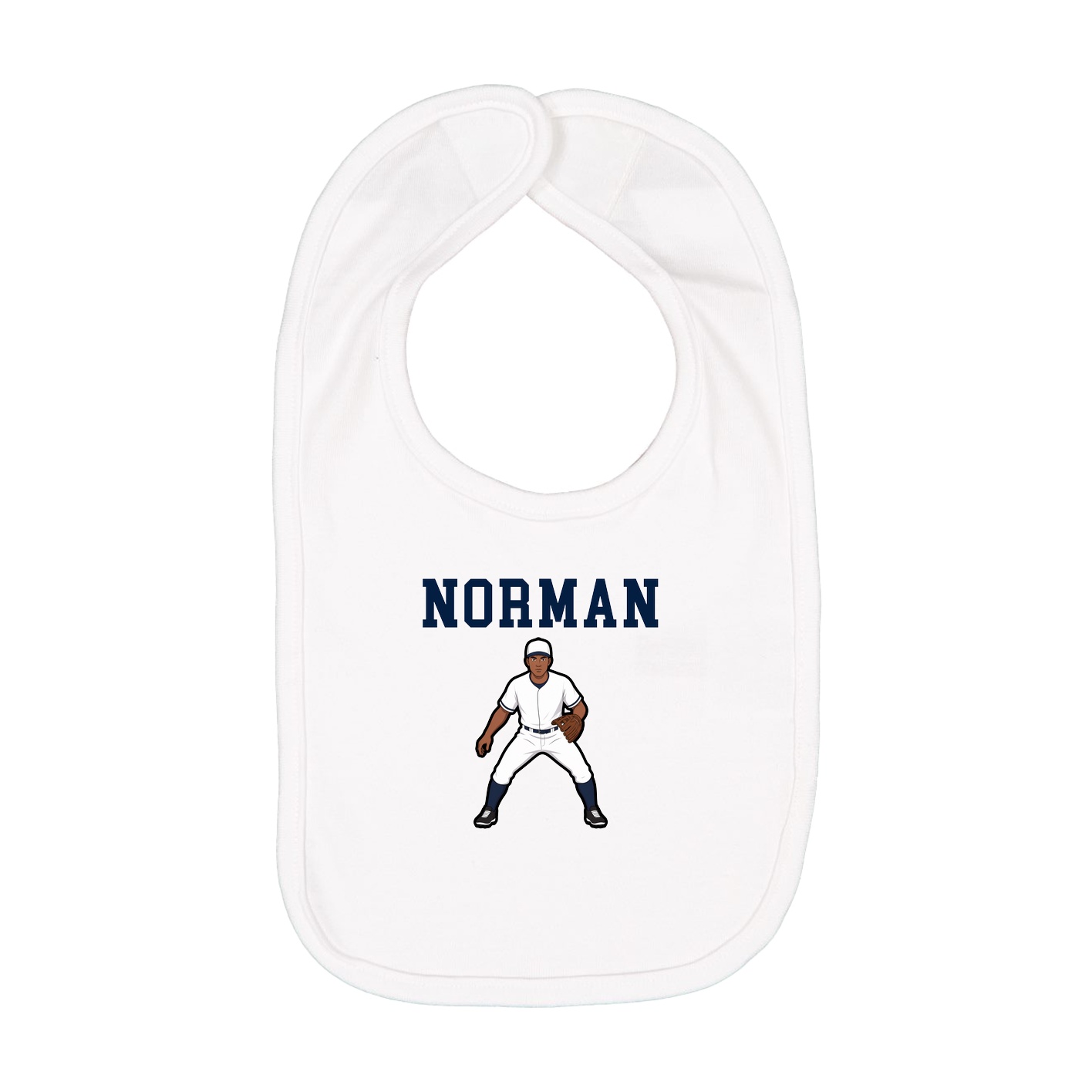 Infant Bib — Shirsey in White