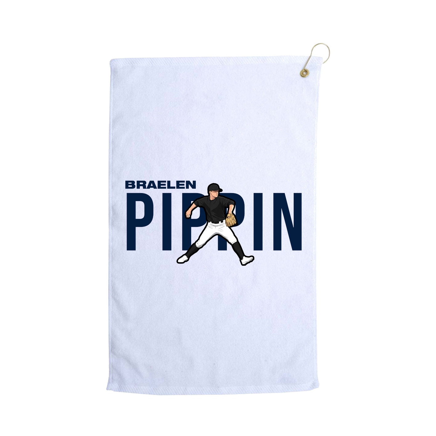 Golf Towel — Player Name in White