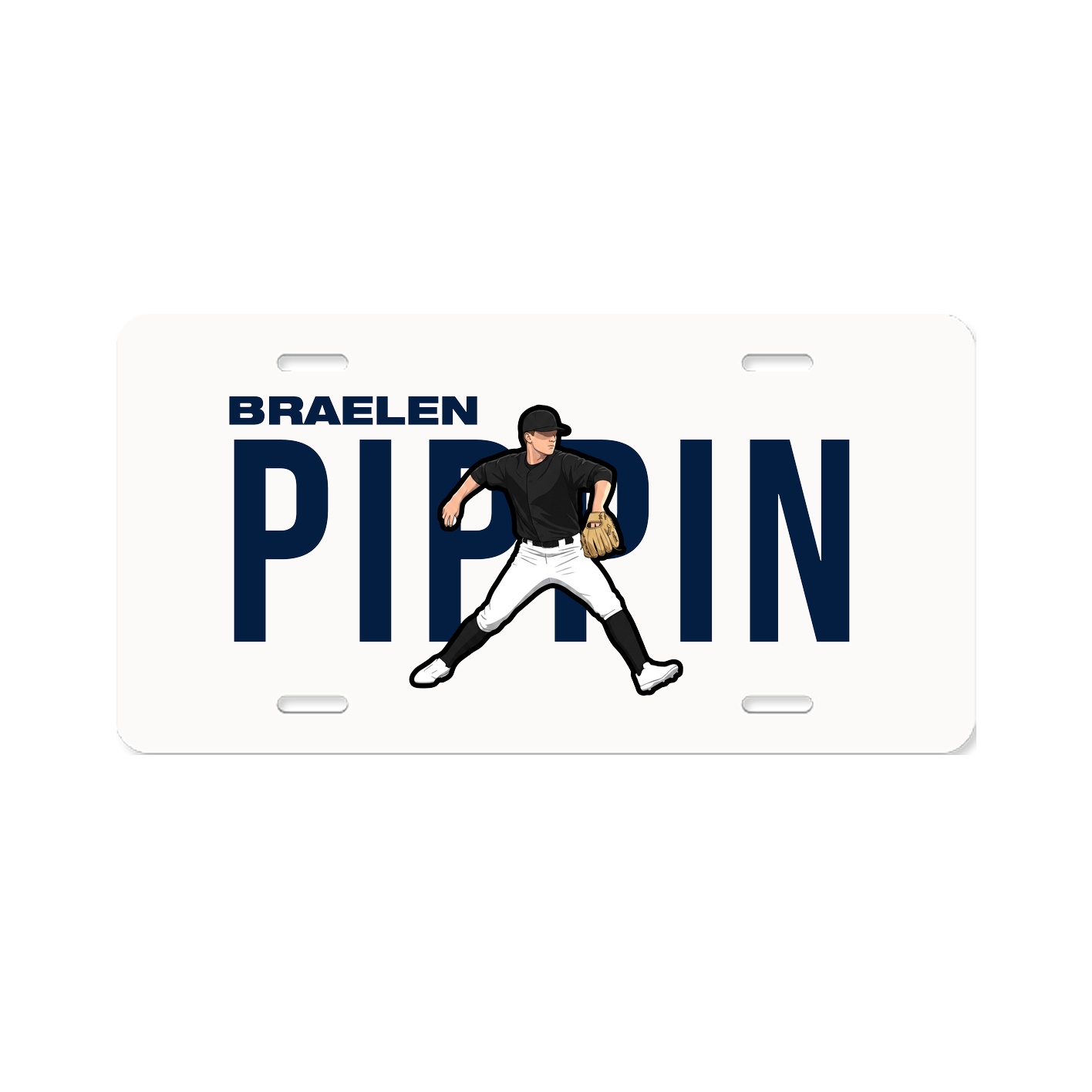 License Plate — Player Name in Classic