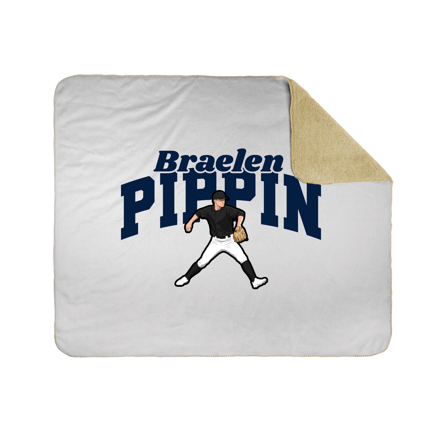 Throw Blanket — Signature Arch in White