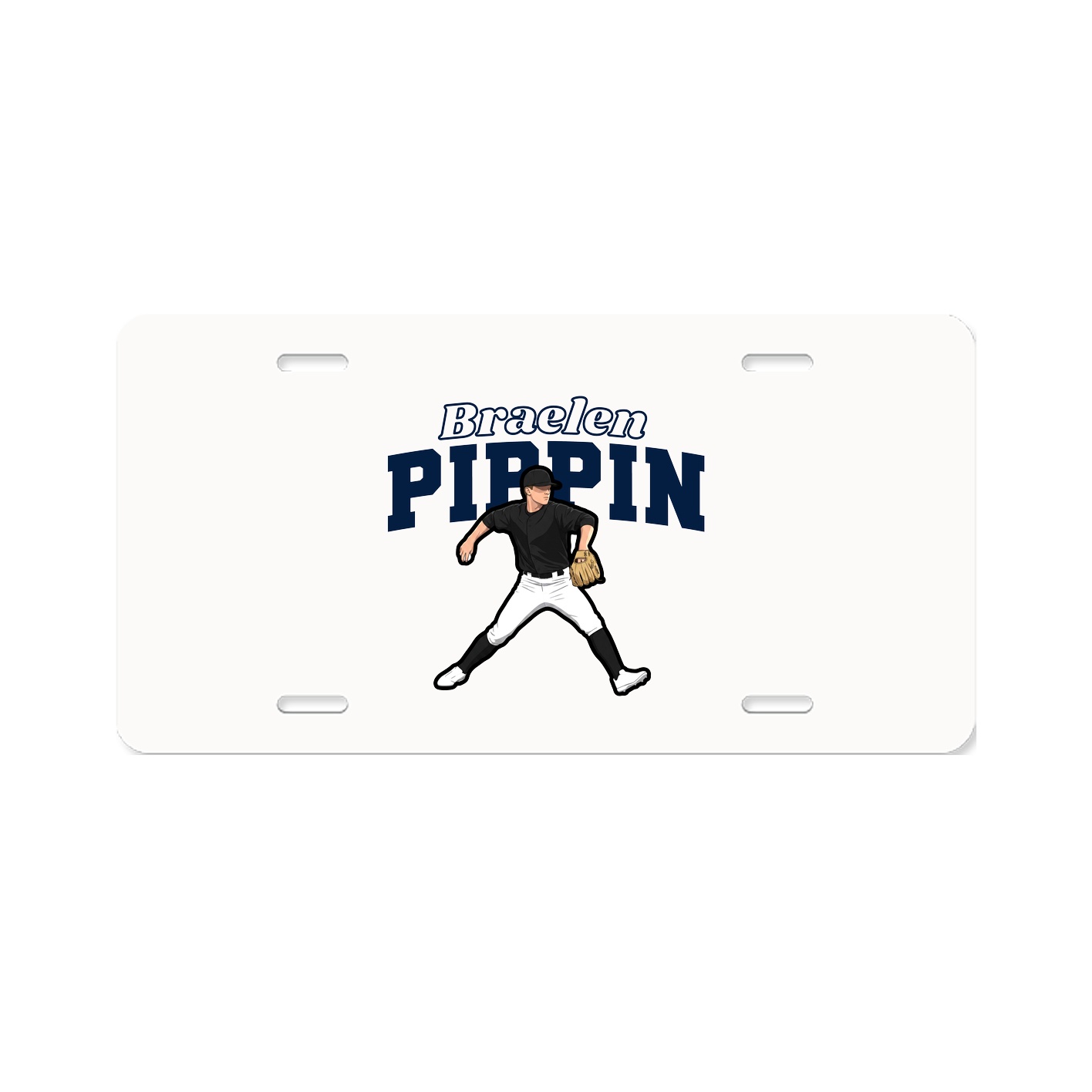 License Plate — Name Arch in Classic