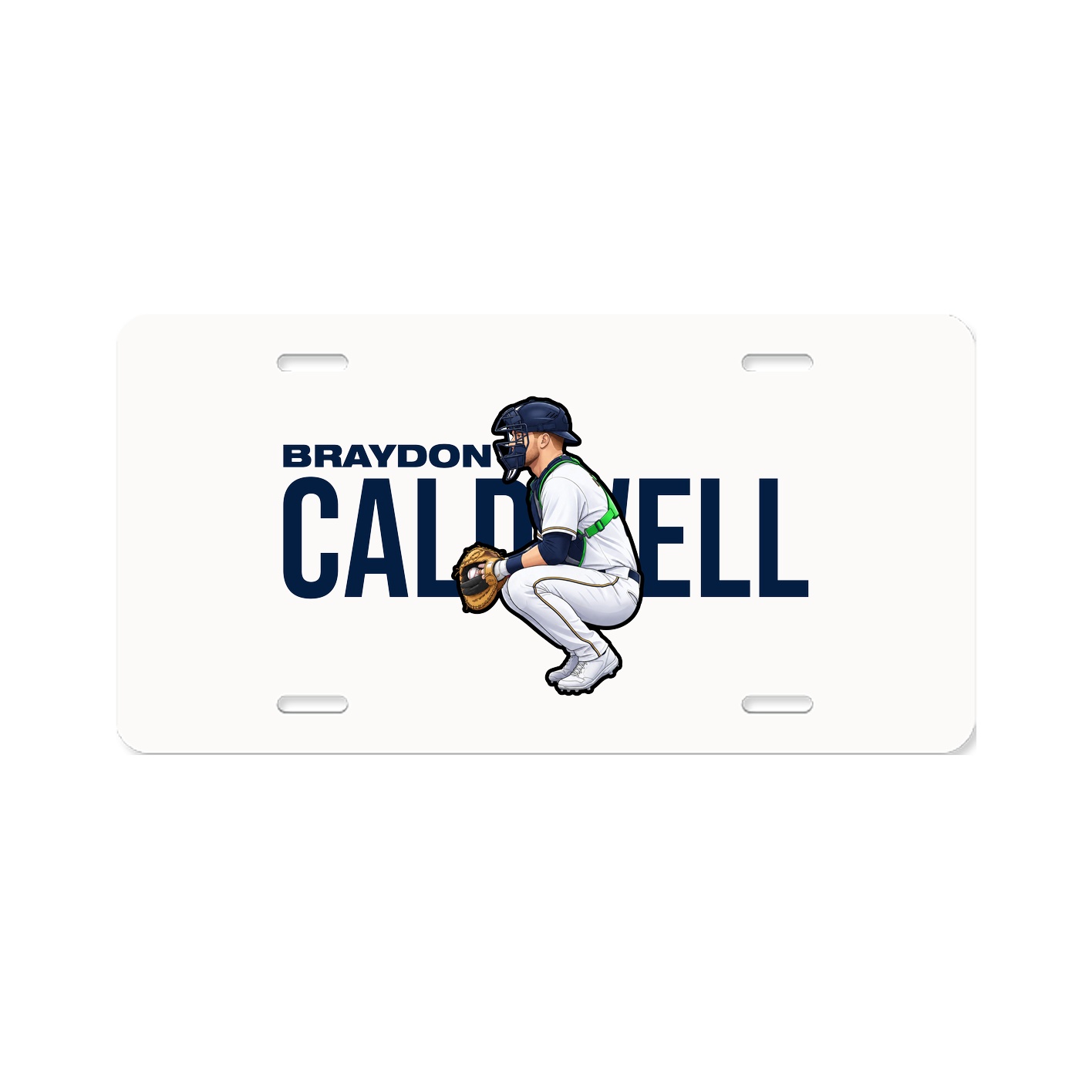 License Plate — Player Name in Classic