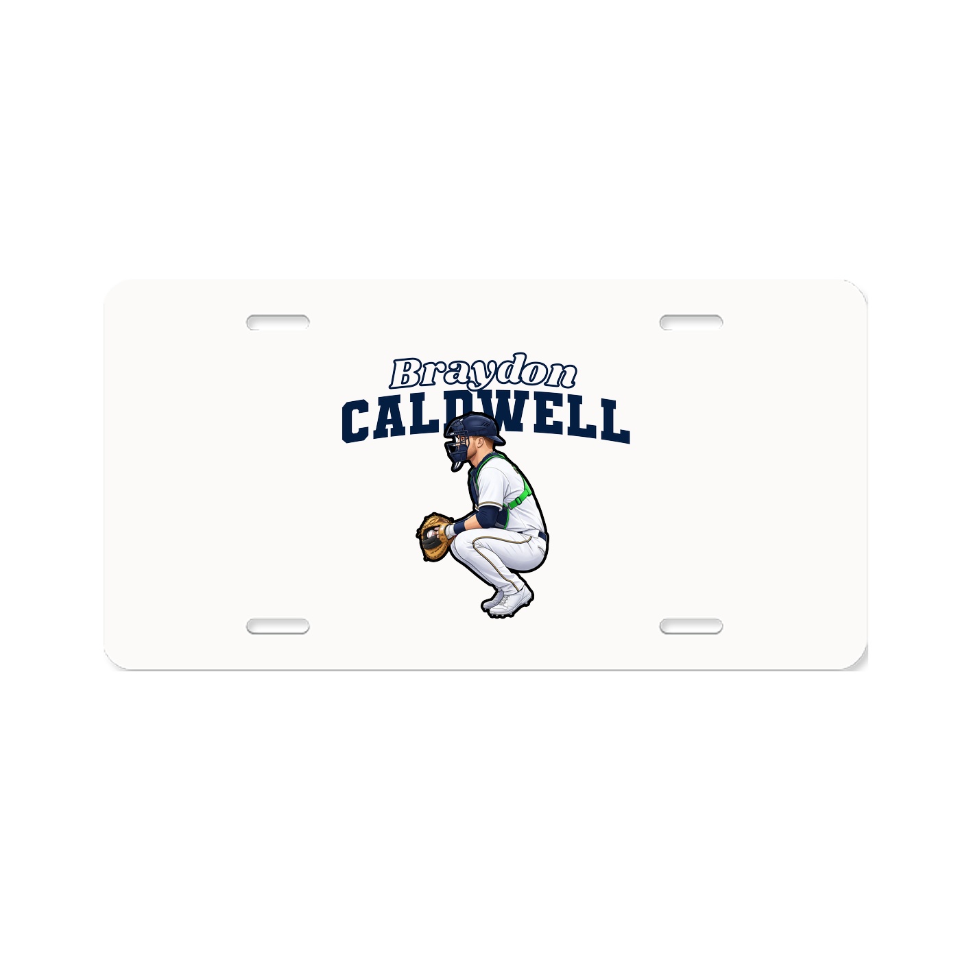 License Plate — Name Arch in Classic