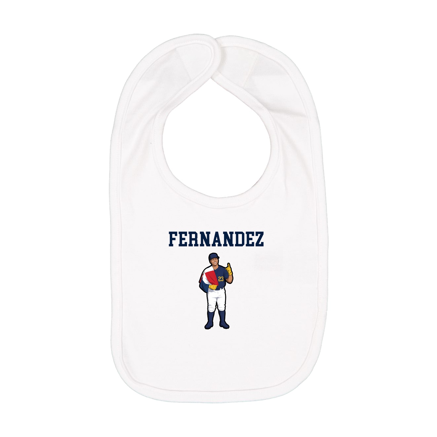 Infant Bib — Shirsey in White