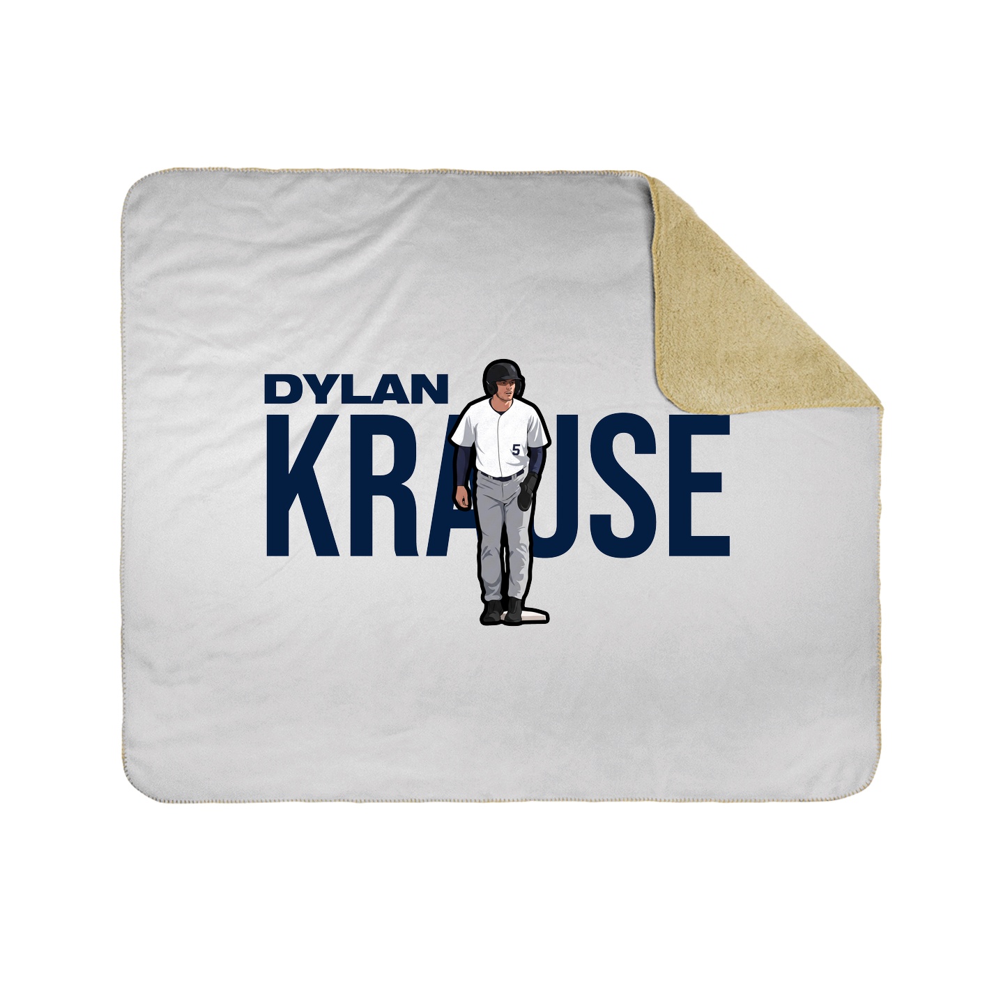 Throw Blanket — Player Name in White
