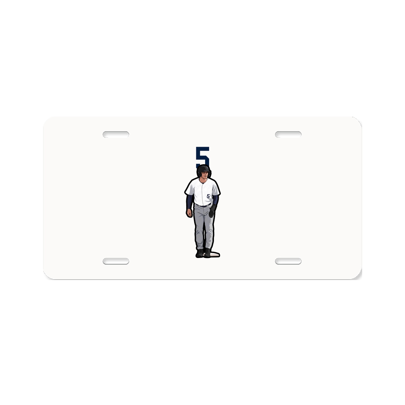 License Plate — Number Top in Classic
