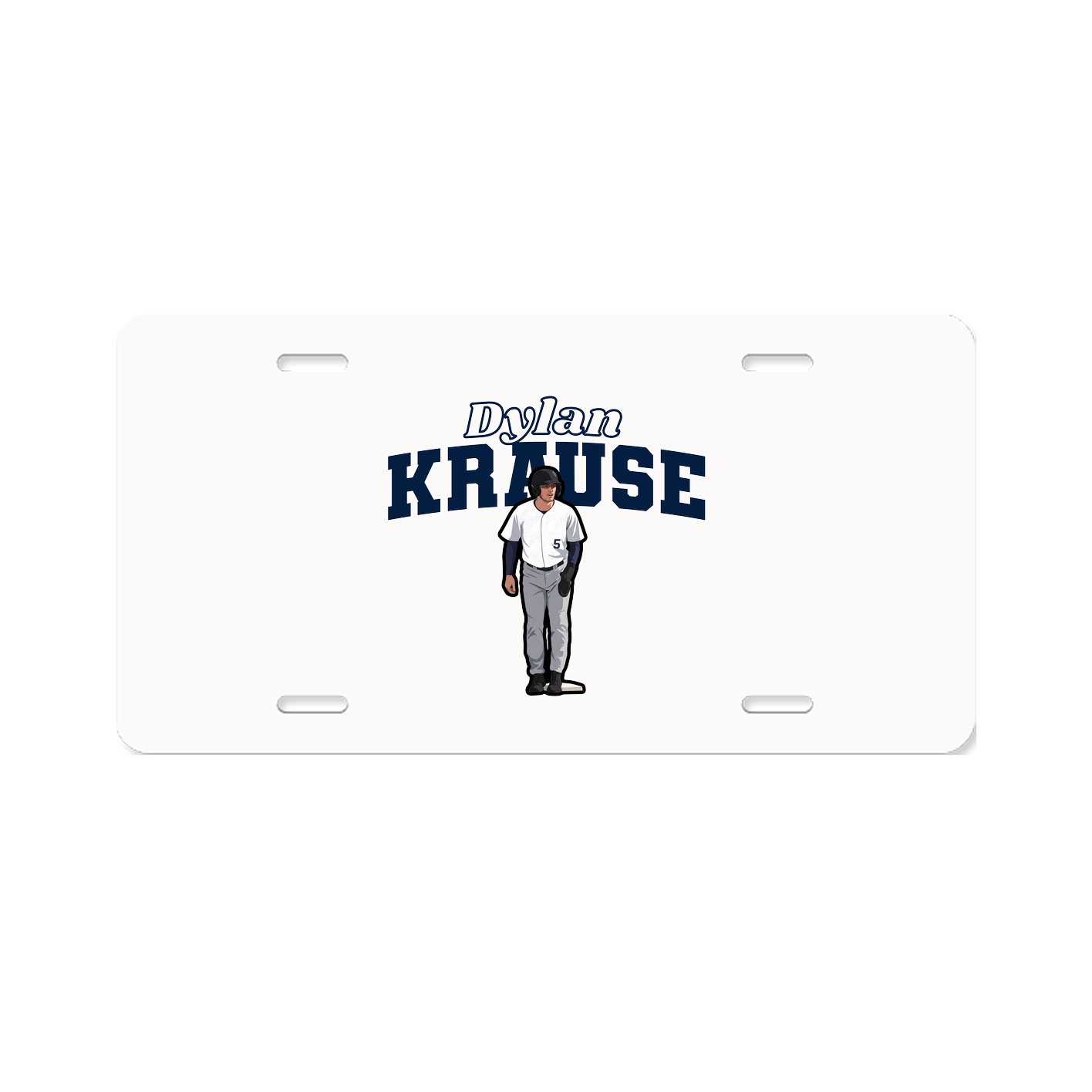 License Plate — Name Arch in Classic