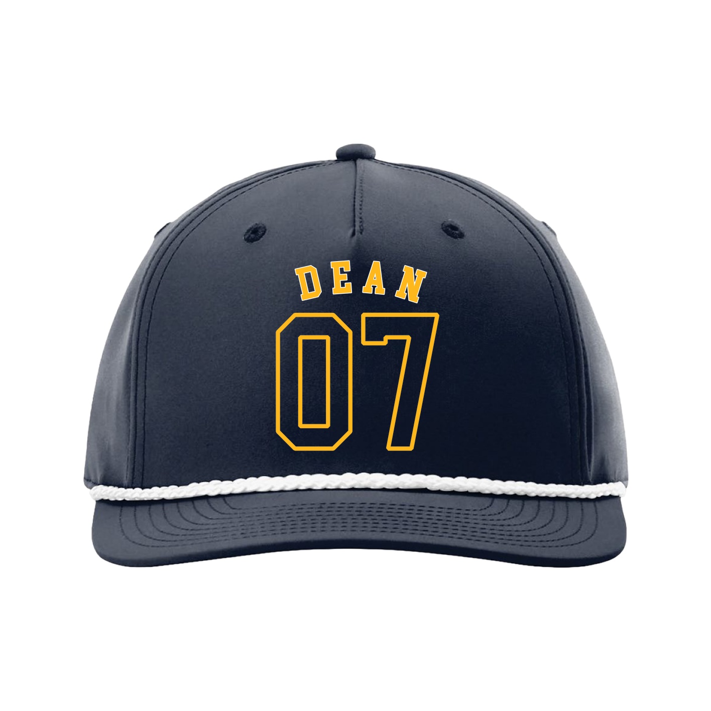 Five-Panel Classic Rope Cap — Shirsey Arch in Navy
