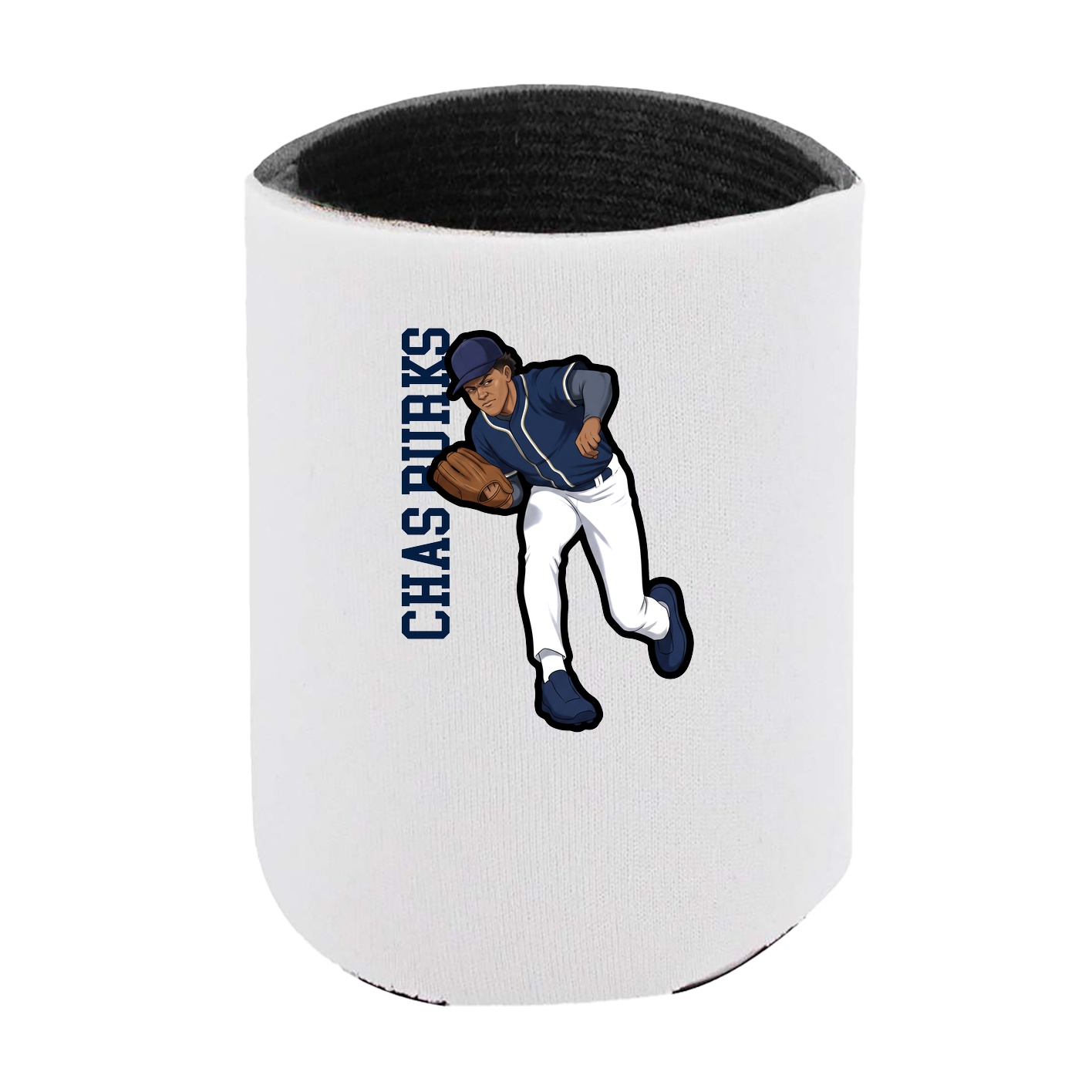 Can Holder — Name Vertical in White