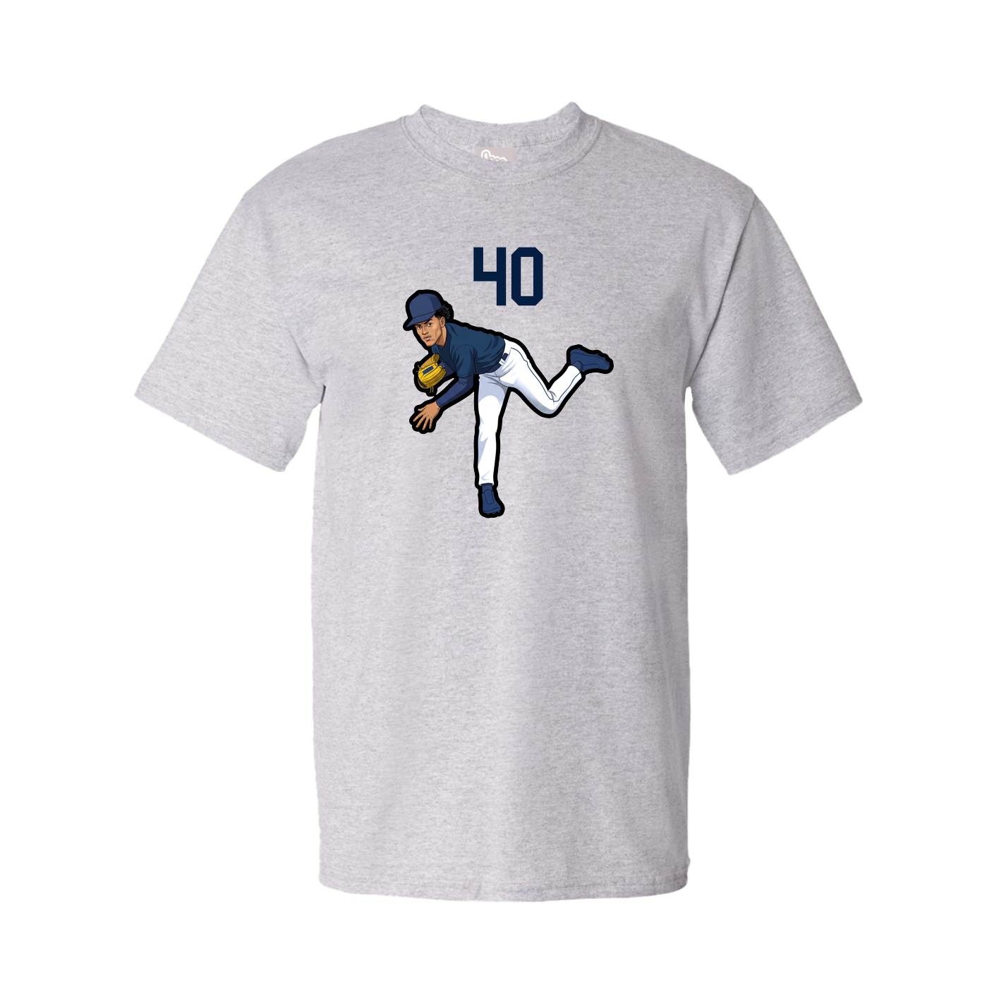 Tee — Number Top in Grey