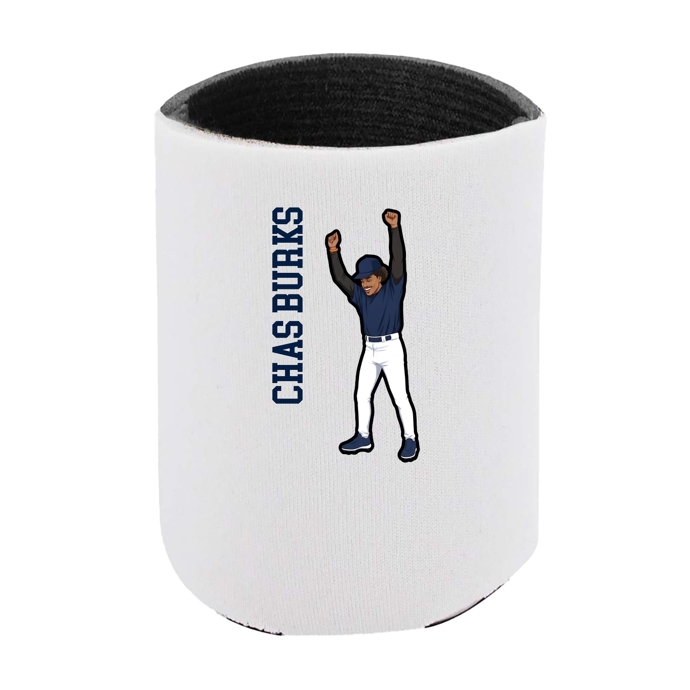 Can Holder — Name Vertical in White