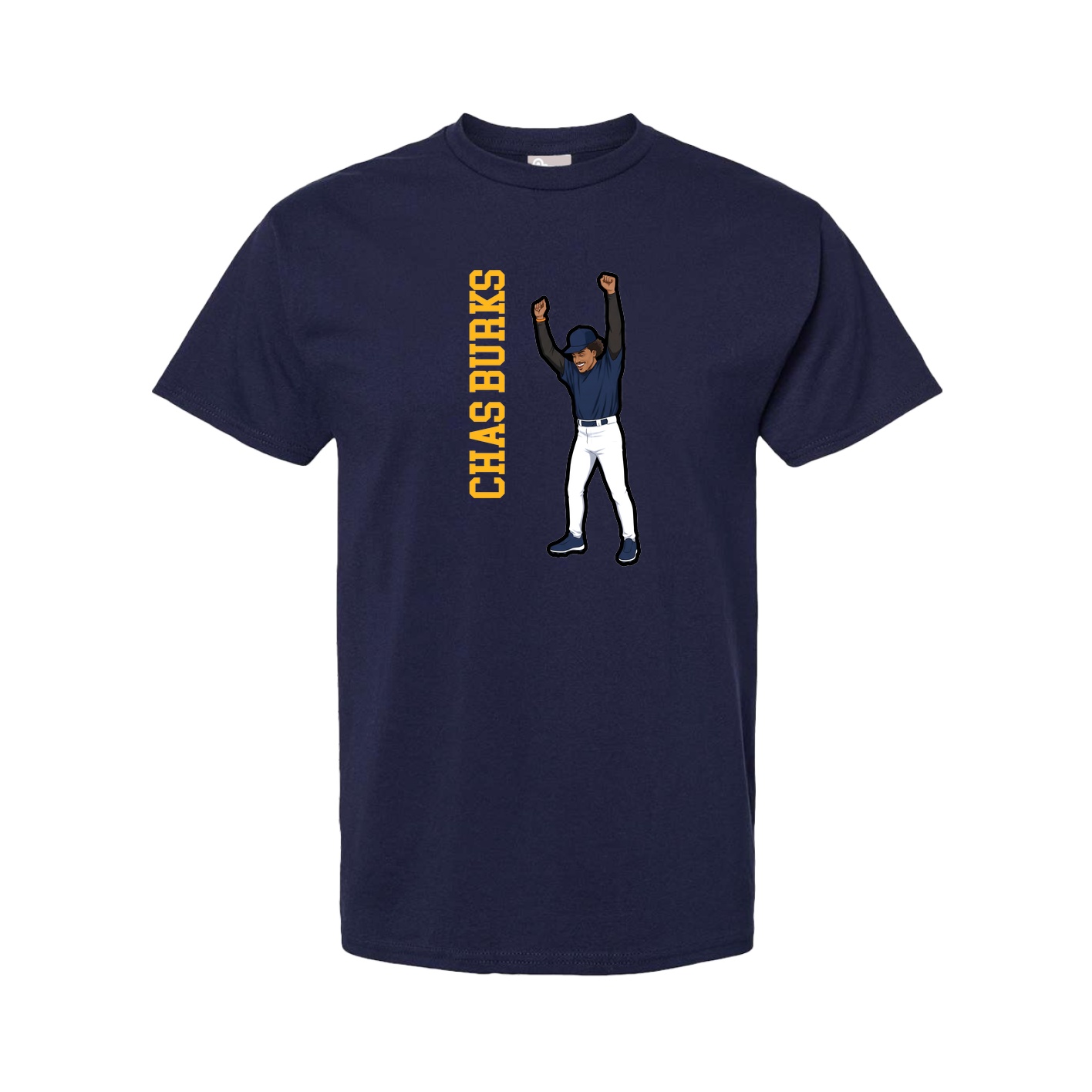 Tee — Name Vertical in Navy