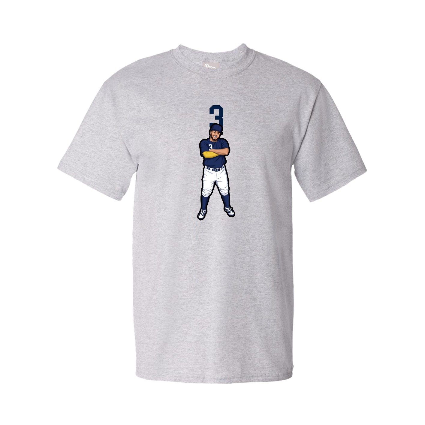 Tee — Number Top in Grey
